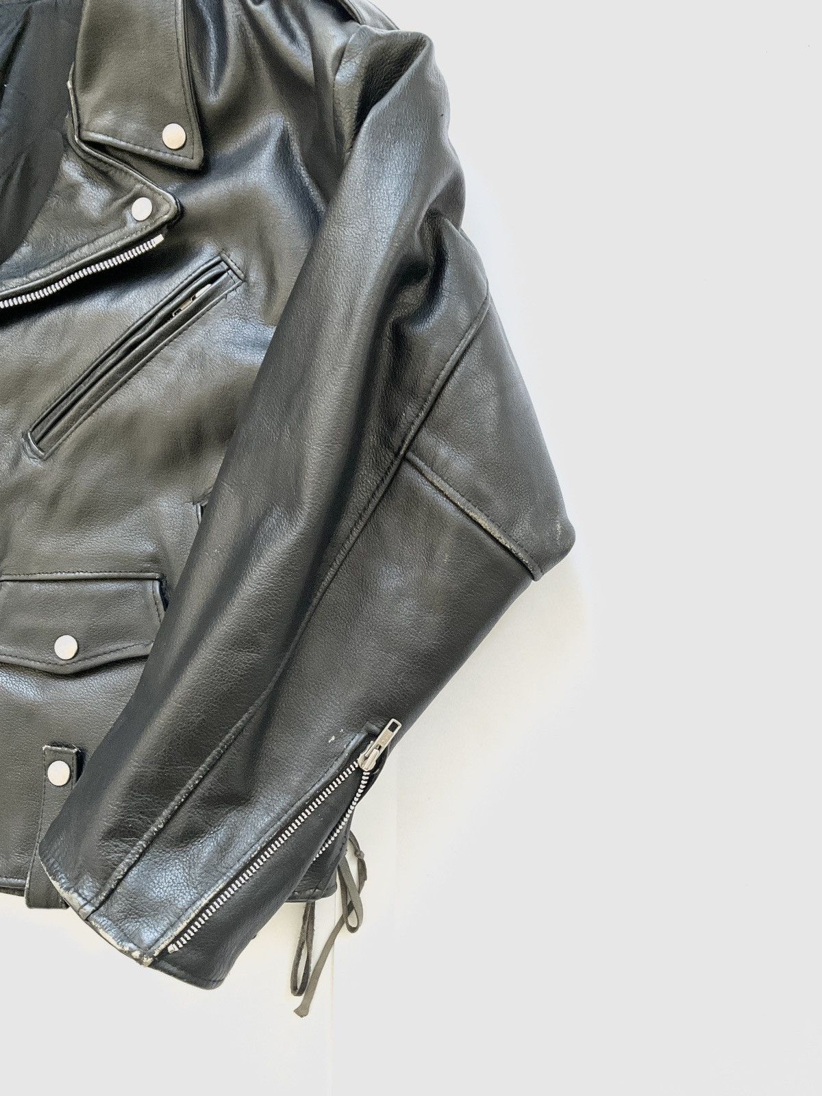 Vintage Vintage black leather perfecto Size US XL / EU 56 / 4 - 5 Thumbnail