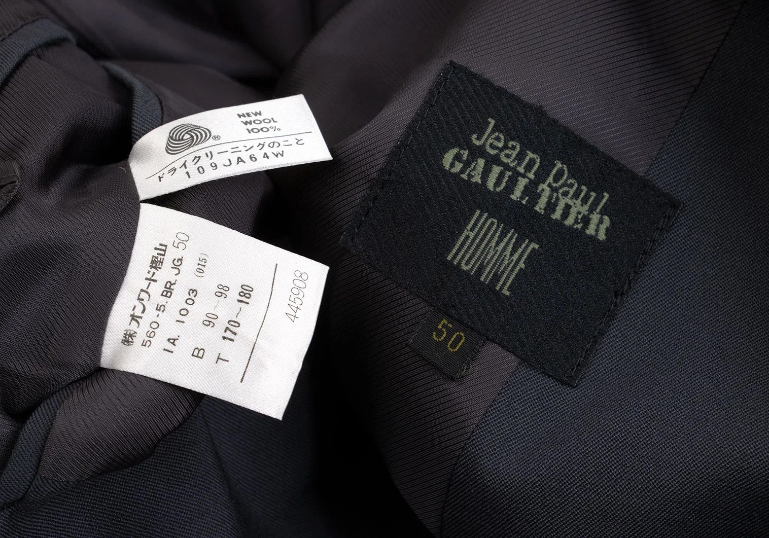 Jean Paul Gaultier Wool Gabardine Double Jacket in Grey Size 50 Size US M / EU 48-50 / 2 - 19 Thumbnail