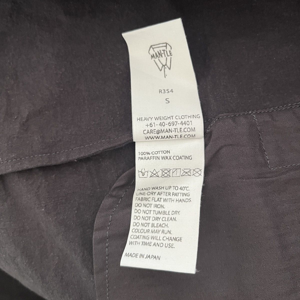 MAN-TLE Man-tle R3 SHIRT 4 coat jacket COAL Size US S / EU 44-46 / 1 - 7 Thumbnail