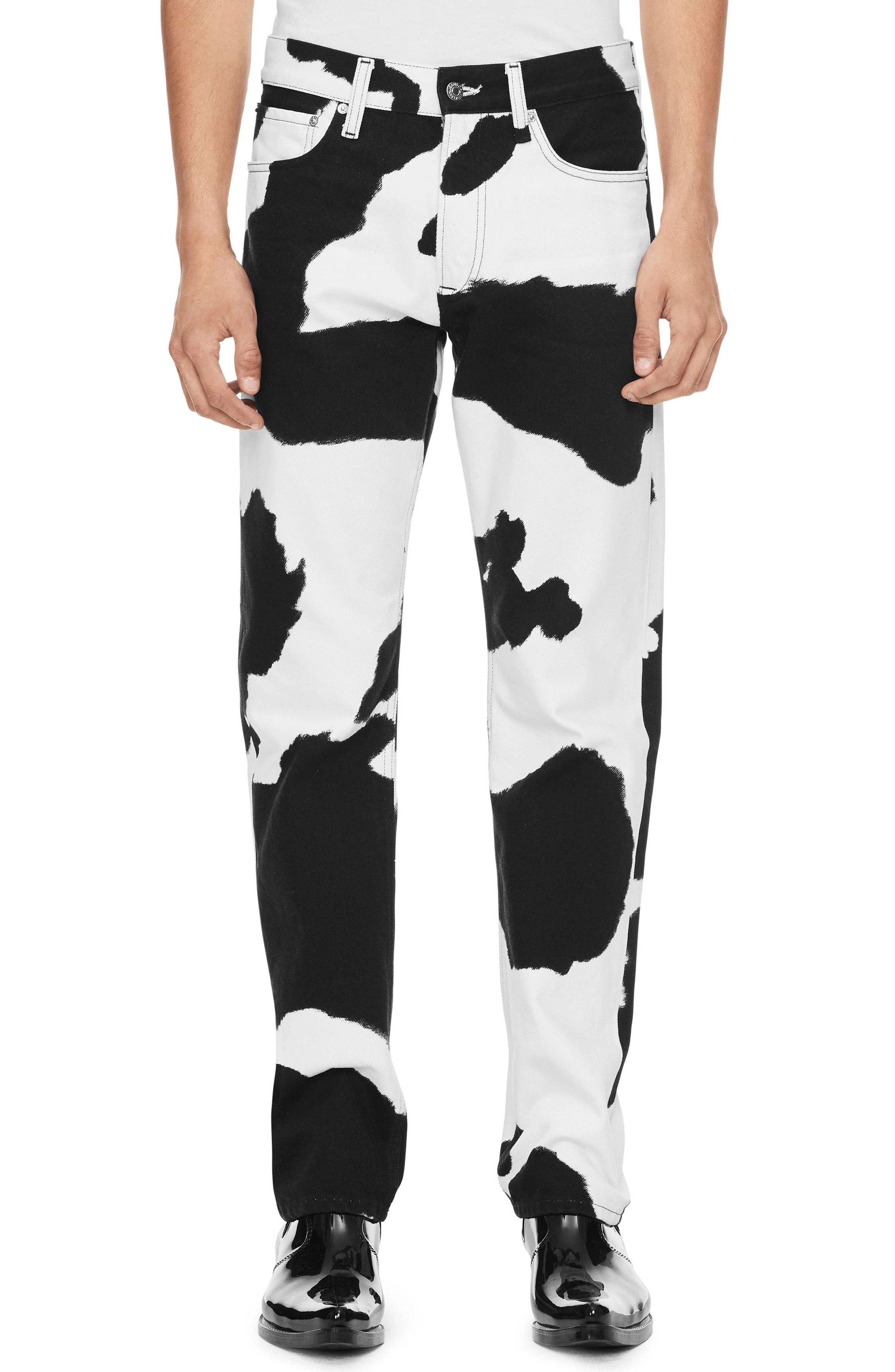 Calvin Klein 205W39NYC Calvin Klein 205W39NYC Cowprint Pants Size US 33 - 1 Thumbnail