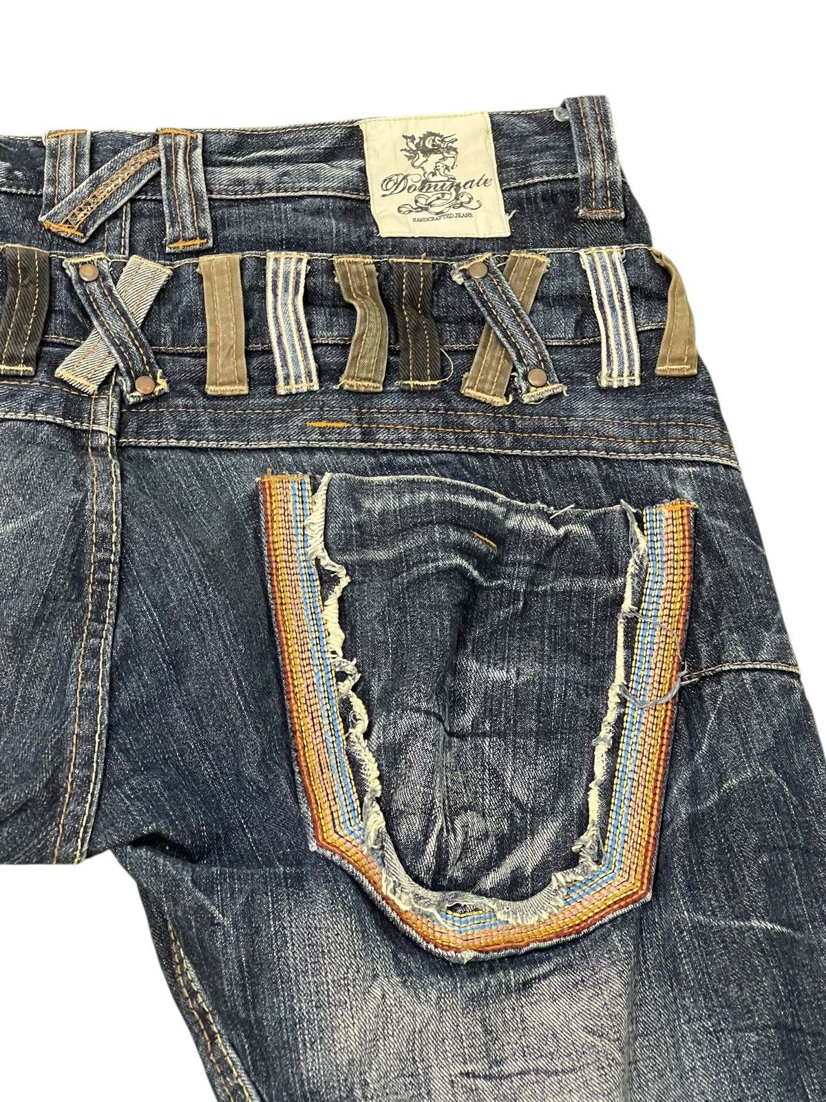 Japanese Brand Double Waist Jeans Dominate Dior Chrome hearts erd 2🟦7 Size US 32 / EU 48 - 7 Thumbnail