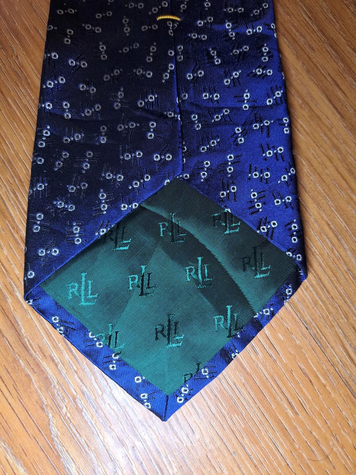 Polo Ralph Lauren Ralph Lauren Tie Mens Silk Blue Abstract USA Necktie Size ONE SIZE - 5 Thumbnail