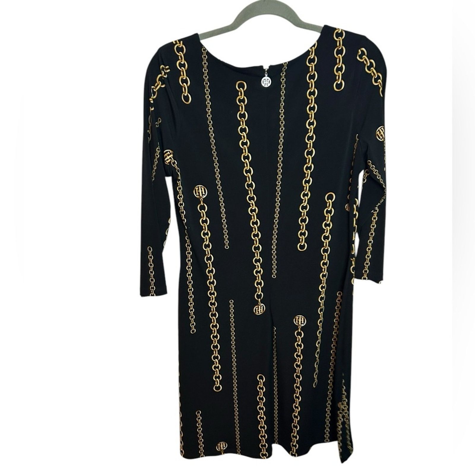 Tommy Hilfiger Tommy Hilfiger Chain Print Shift Dress Size S / US 4 / IT 40 - 2 Thumbnail