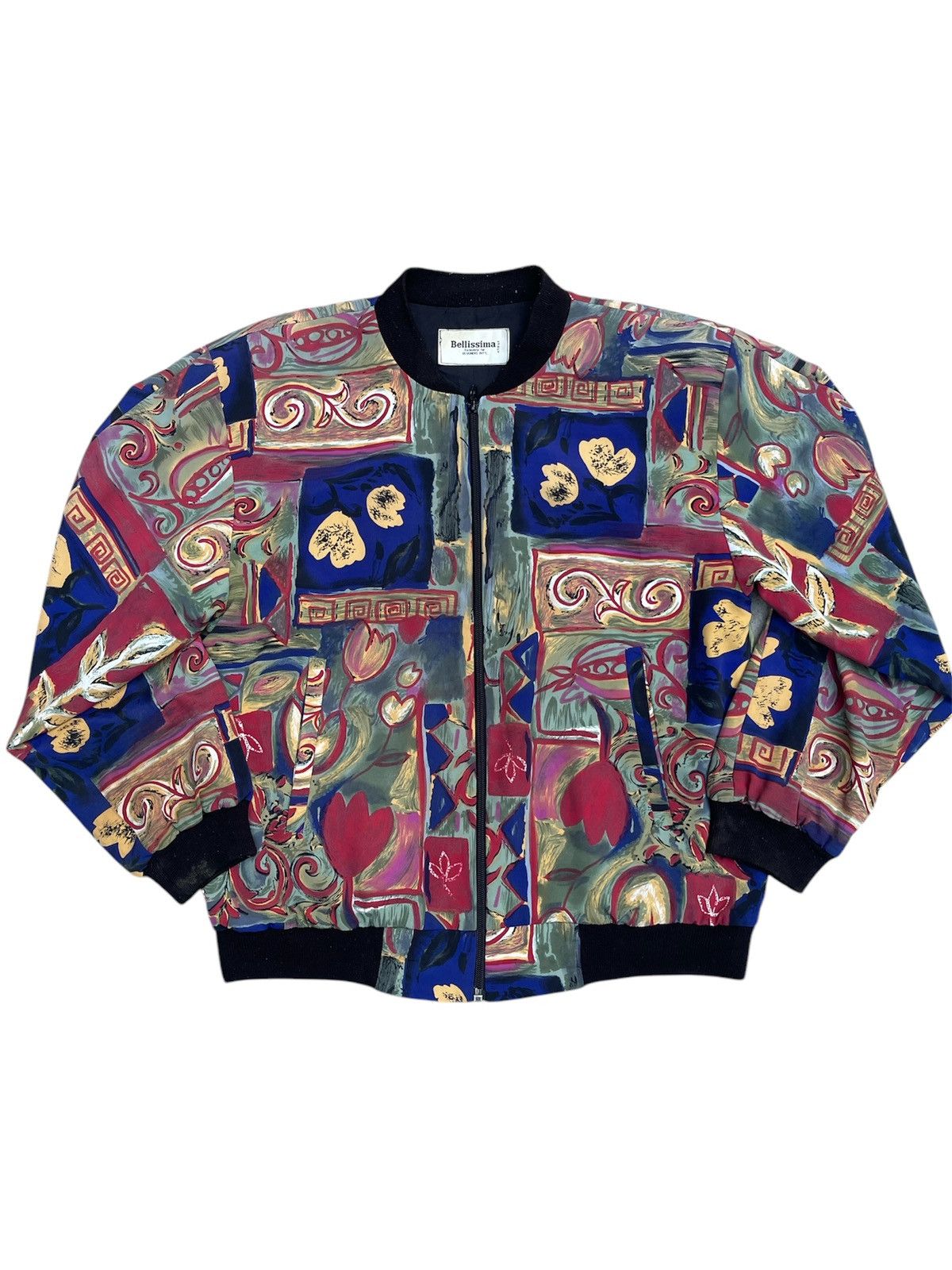 Designer × Vintage Vintage Bellissima Statement Jacket Geometric & Floral Print Size US M / EU 48-50 / 2 - 4 Thumbnail