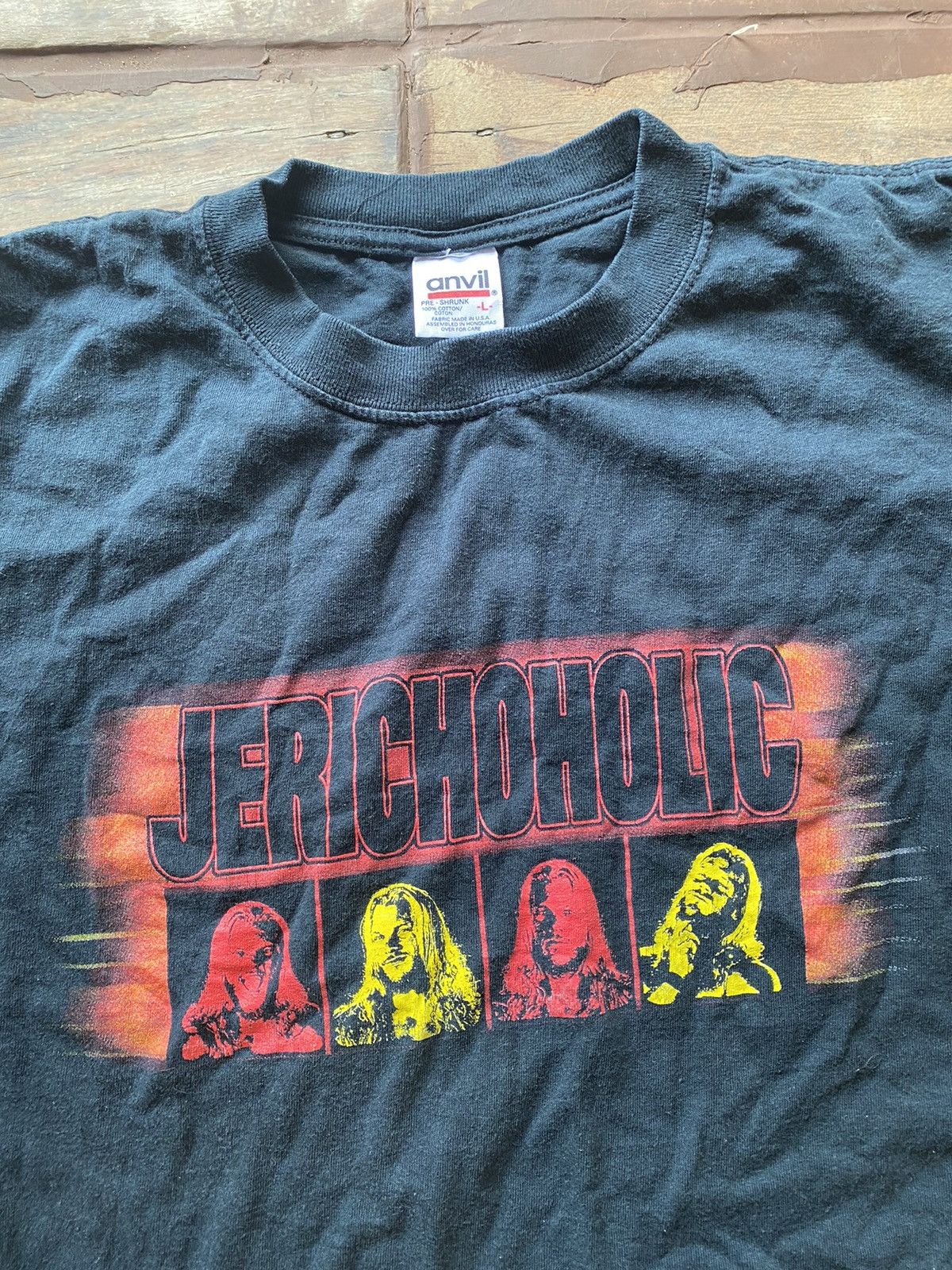 Vintage × WWE × WWF Vintage 2000 Jerichoholic T shirts Size US L / EU 52-54 / 3 - 2 Thumbnail