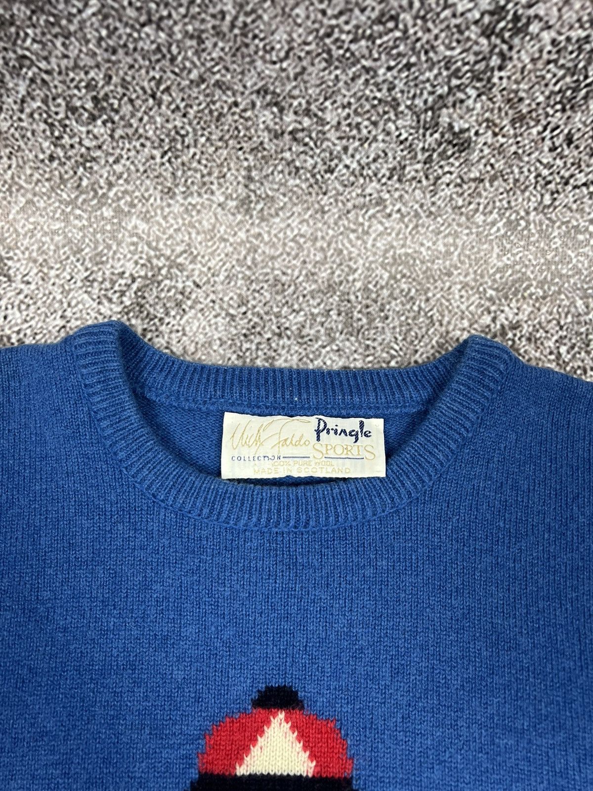 Pringle Of Scotland × Vintage Pringle 80s Geometric George Nick Faldo golf knit Size US M / EU 48-50 / 2 - 6 Thumbnail