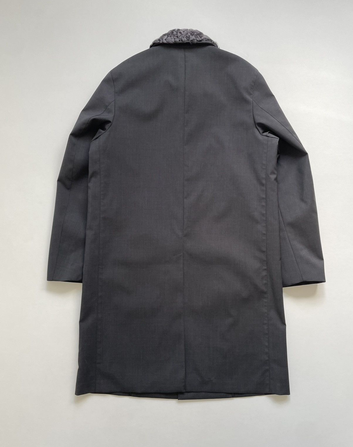 Prada A/W 13 Astrakhan Fur Collar Mac Jacket Size US L / EU 52-54 / 3 - 18 Thumbnail