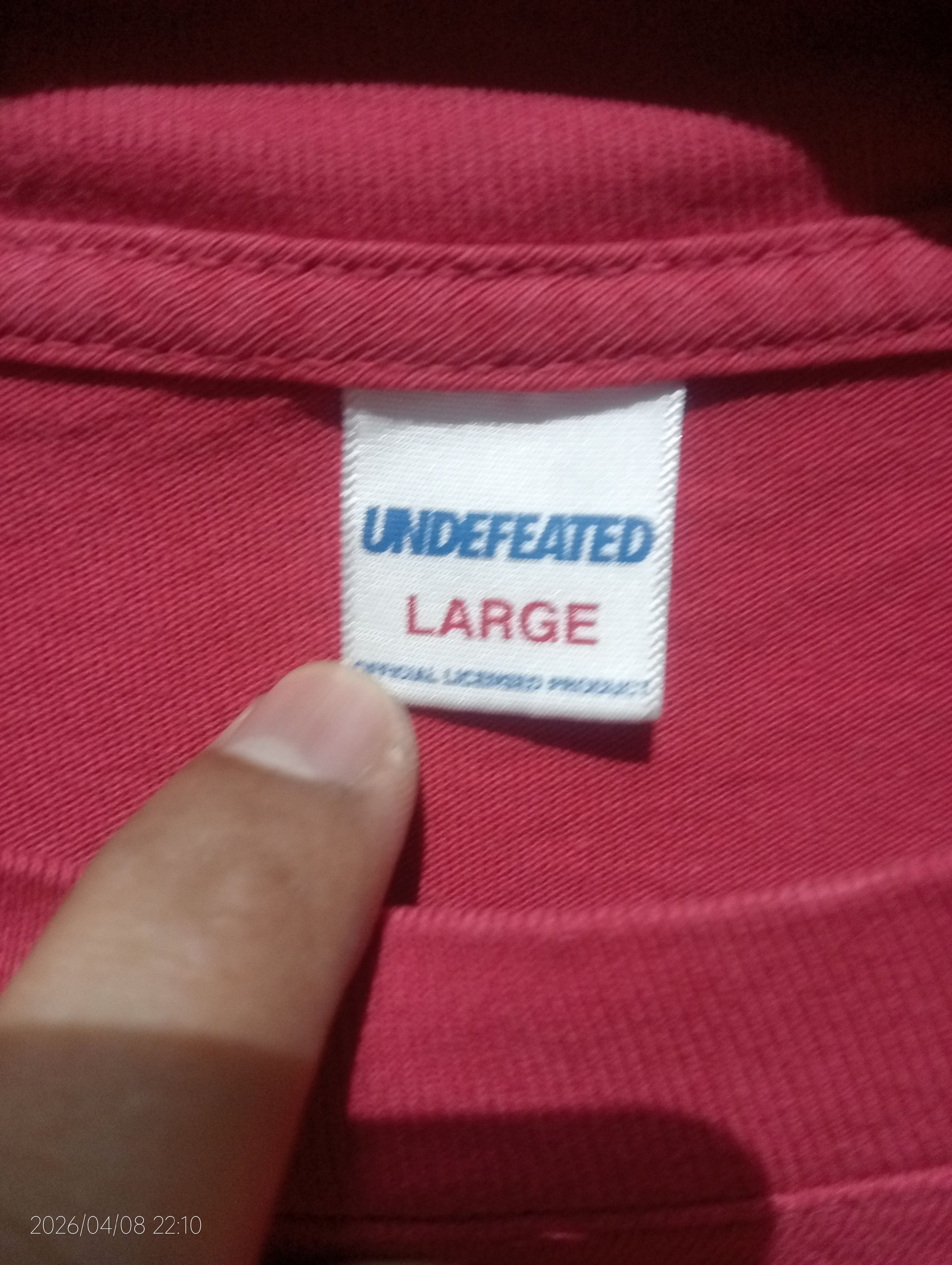 Undefeated Vintage Undefeated Long Sleeve Tshirt USA Size US L / EU 52-54 / 3 - 5 Thumbnail