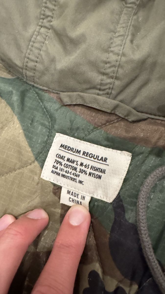 Alpha Industries Alpha Industries Olive Green Fishtail Park Size M Size US M / EU 48-50 / 2 - 2 Thumbnail
