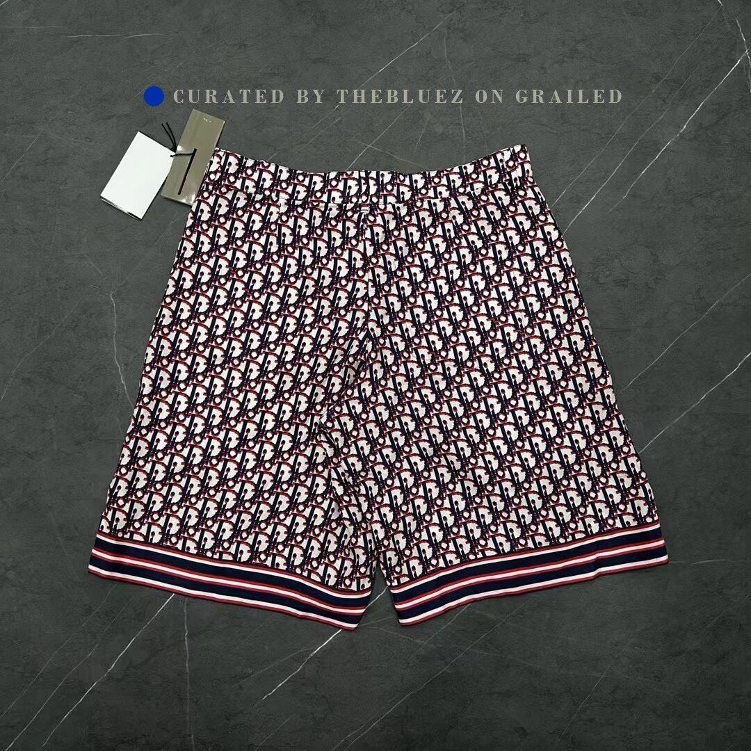 Dior Dior Logo Print Silk Shorts Size US 30 / EU 46 - 2 Thumbnail