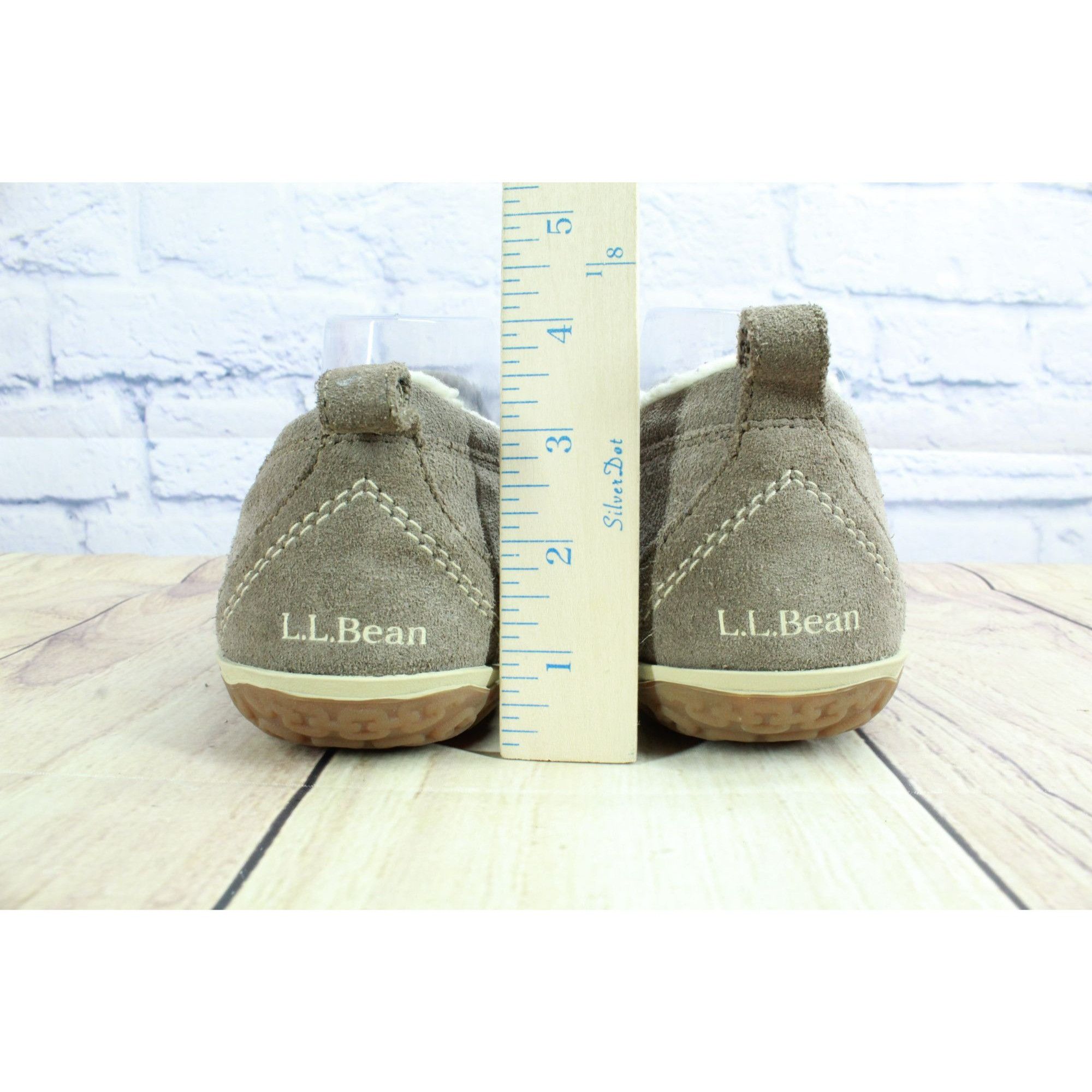 L.L. Bean LL Bean Suede Fleece Lined Mountain Moccasin Slippers 10 M Size US 10 / IT 40 - 6 Thumbnail