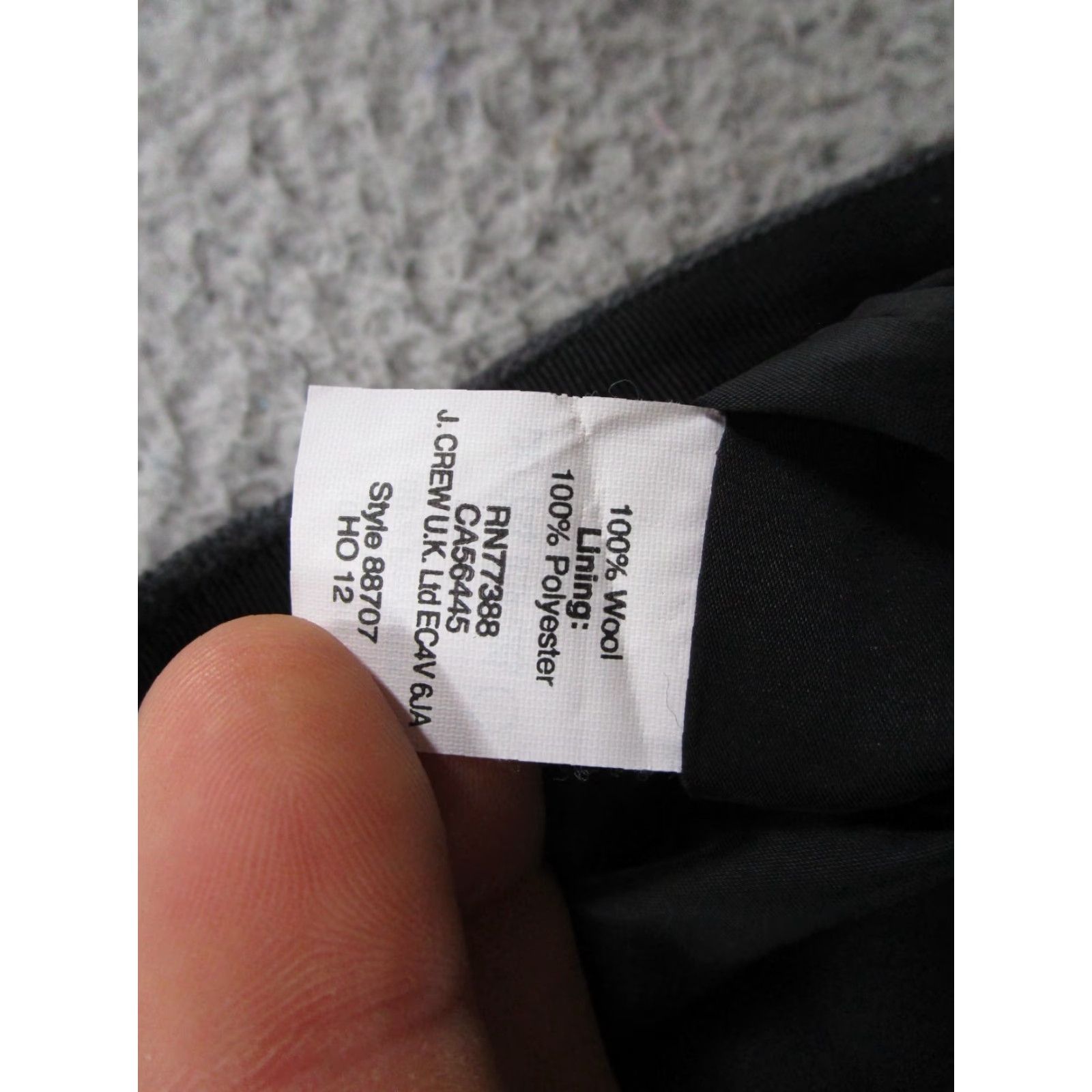 J.Crew J.Crew Skirt Pencil Womens 6 Black Lined Wool Blend Classic Work Office Knee Length Zip Slit All Seasons Career Minimalist Secretary Womens Size 28" / US 6 / IT 42 - 3 Thumbnail