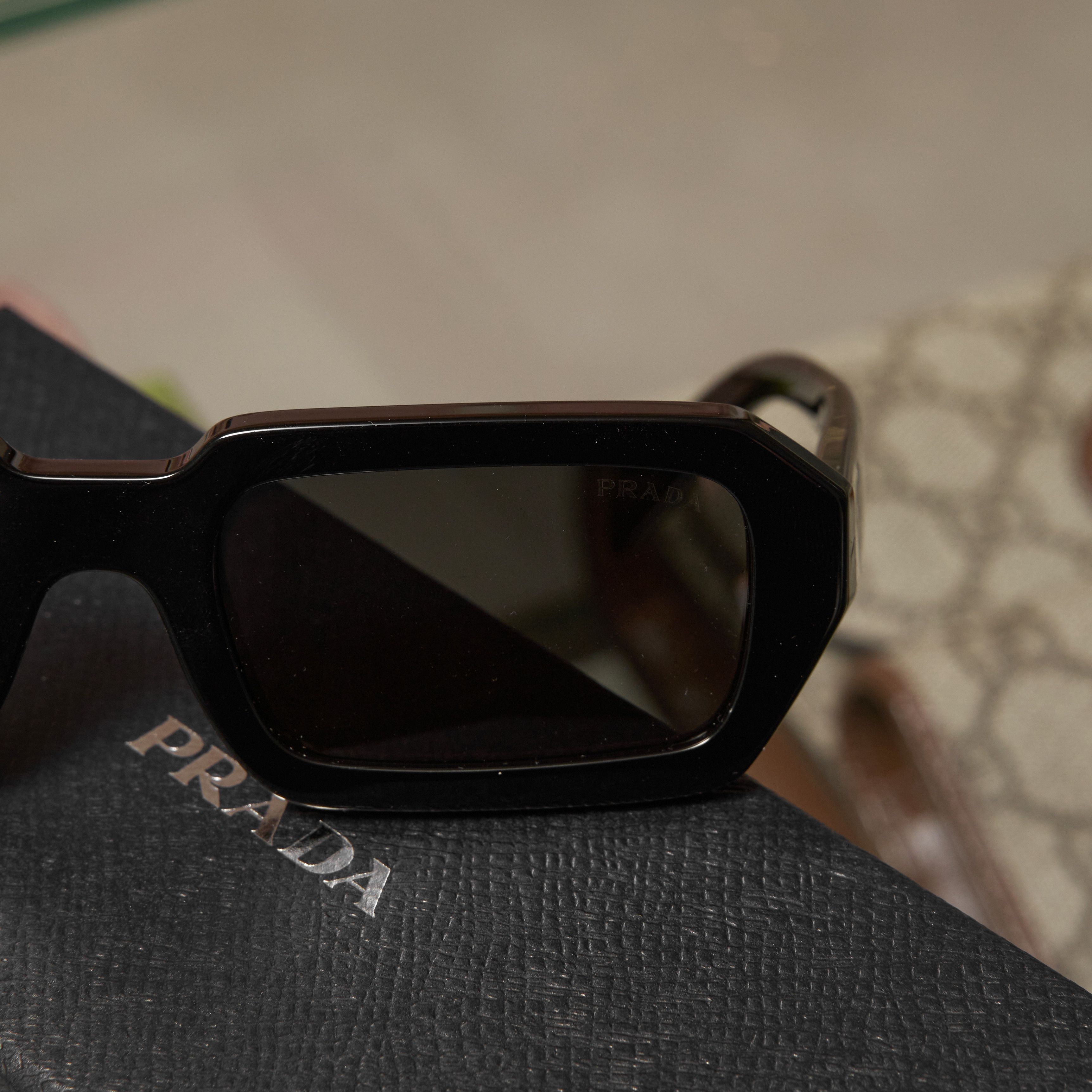 Prada PRADA A12S 16K08Z Sunglasses BLACK Size ONE SIZE - 3 Thumbnail