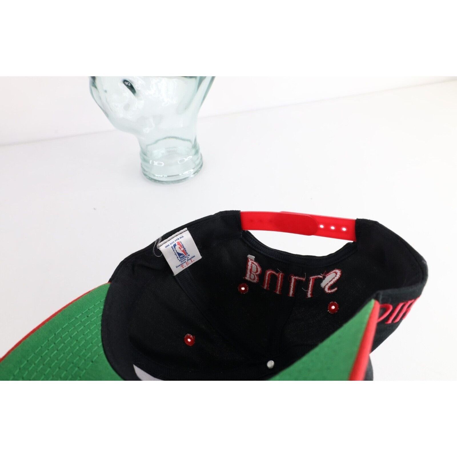 Vintage Deadstock Vintage 90s Spell Out Side Back Chicago Bulls Hat Size ONE SIZE - 7 Thumbnail