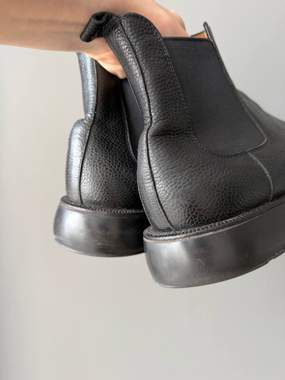 Armani Giorgio Armani Chelsea Leather Boots Size US 9 / EU 42 - 7 Thumbnail