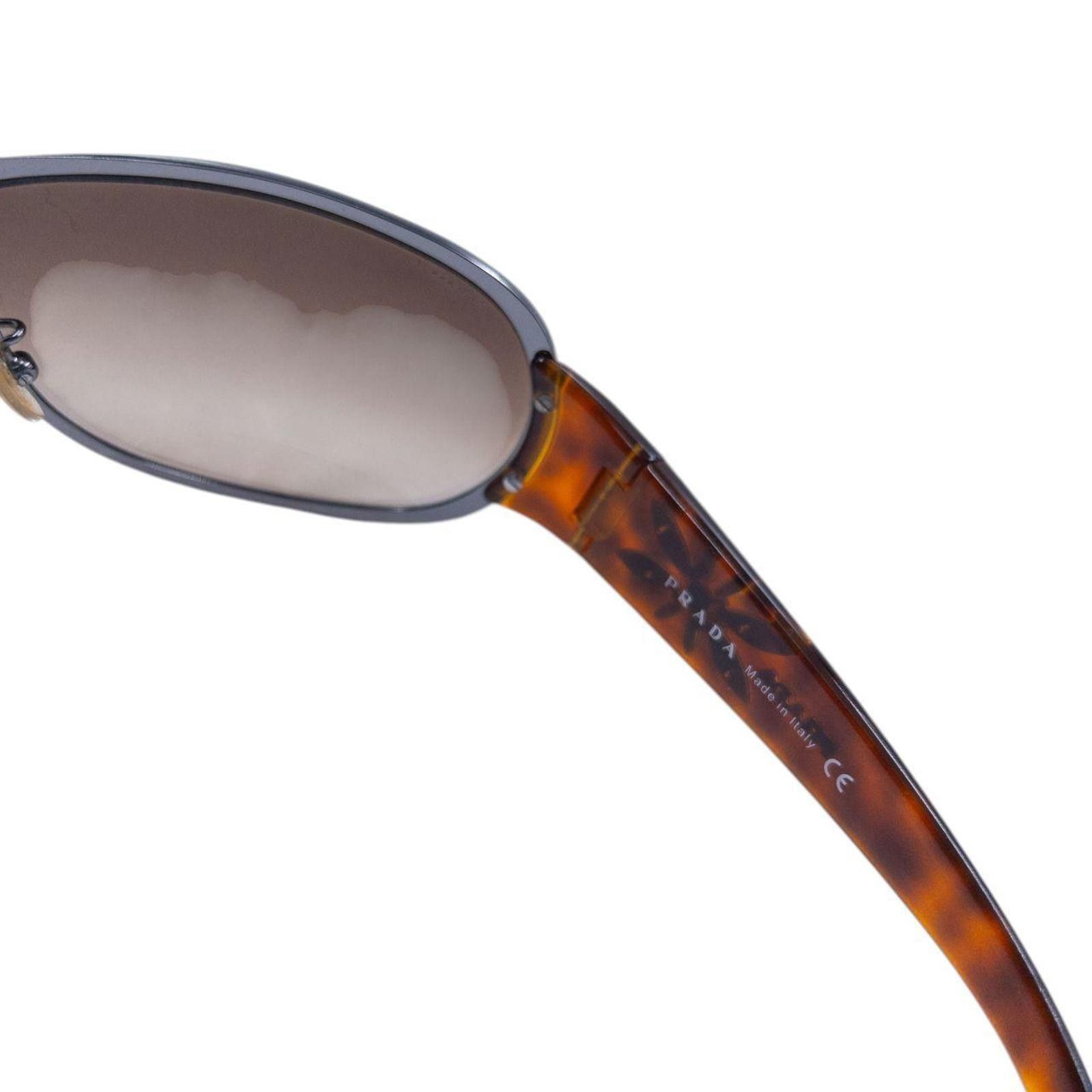 Prada Vintage 2000s Prada Tortoise Shell Flower Sunglasses Size ONE SIZE - 7 Thumbnail