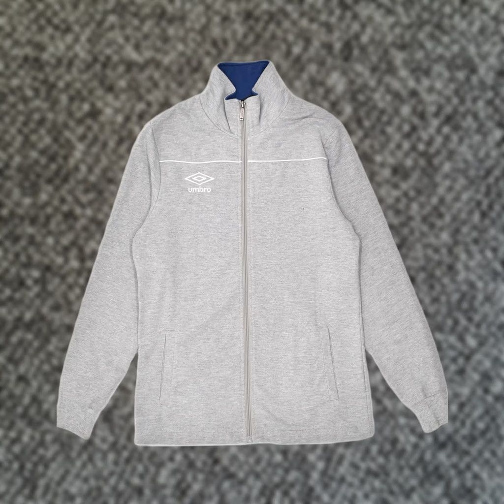 Umbro UMBRO Mens Tracksuit Top Jacket Small Grey Cotton SV15 Size 36R - 1 Thumbnail