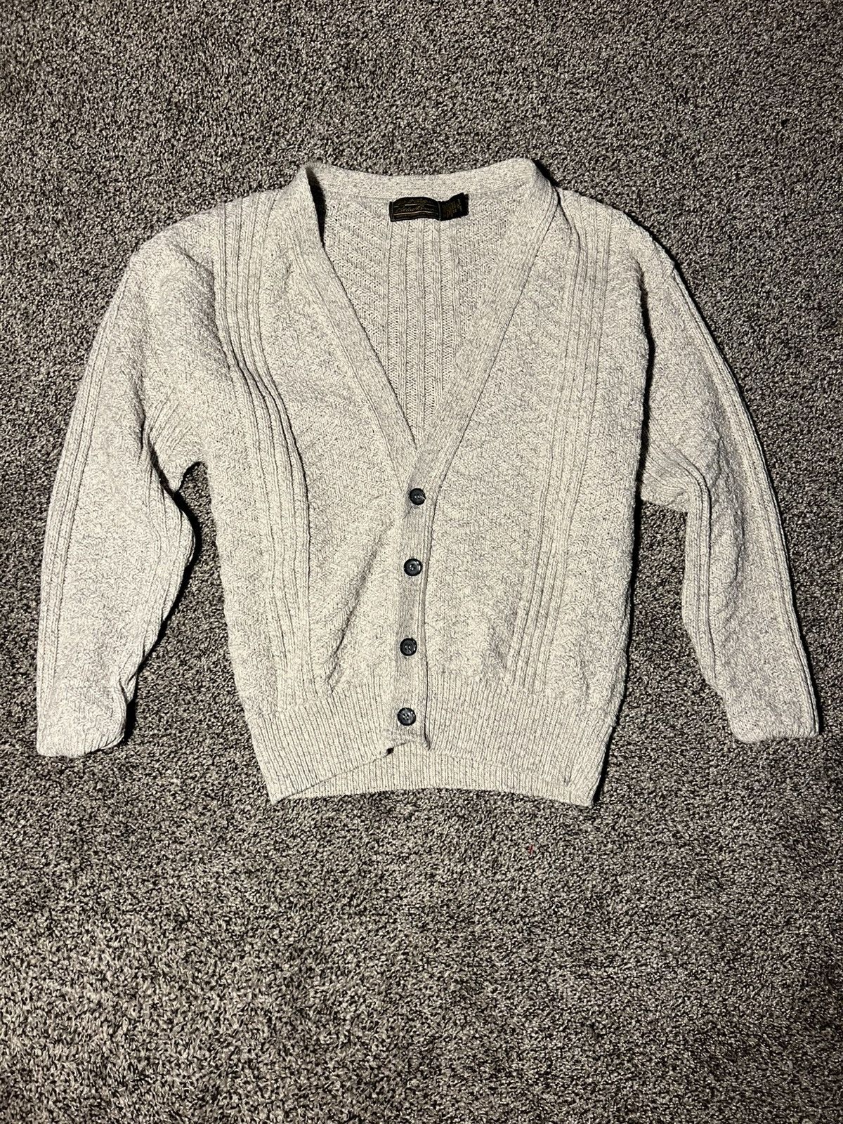 Eddie Bauer Vintage Eddie Bauer Made in USA Cable Knit Cardigan Size US L / EU 52-54 / 3 - 1 Thumbnail