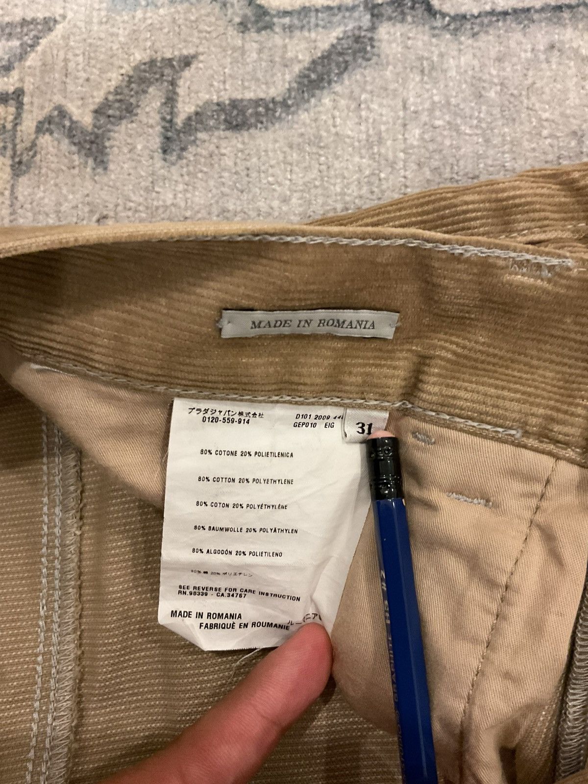 Prada Prada Corduroy Pants Size US 31 - 6 Thumbnail