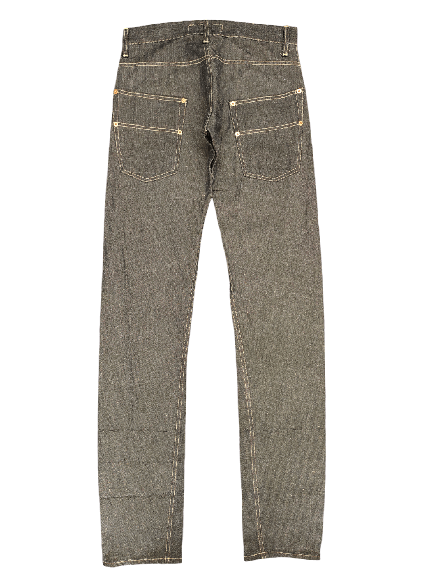 Andrew Mackenzie Andrew Mackenzie Heringbone Tweed Long Denim Jeans Size US 30 / EU 46 - 11 Thumbnail