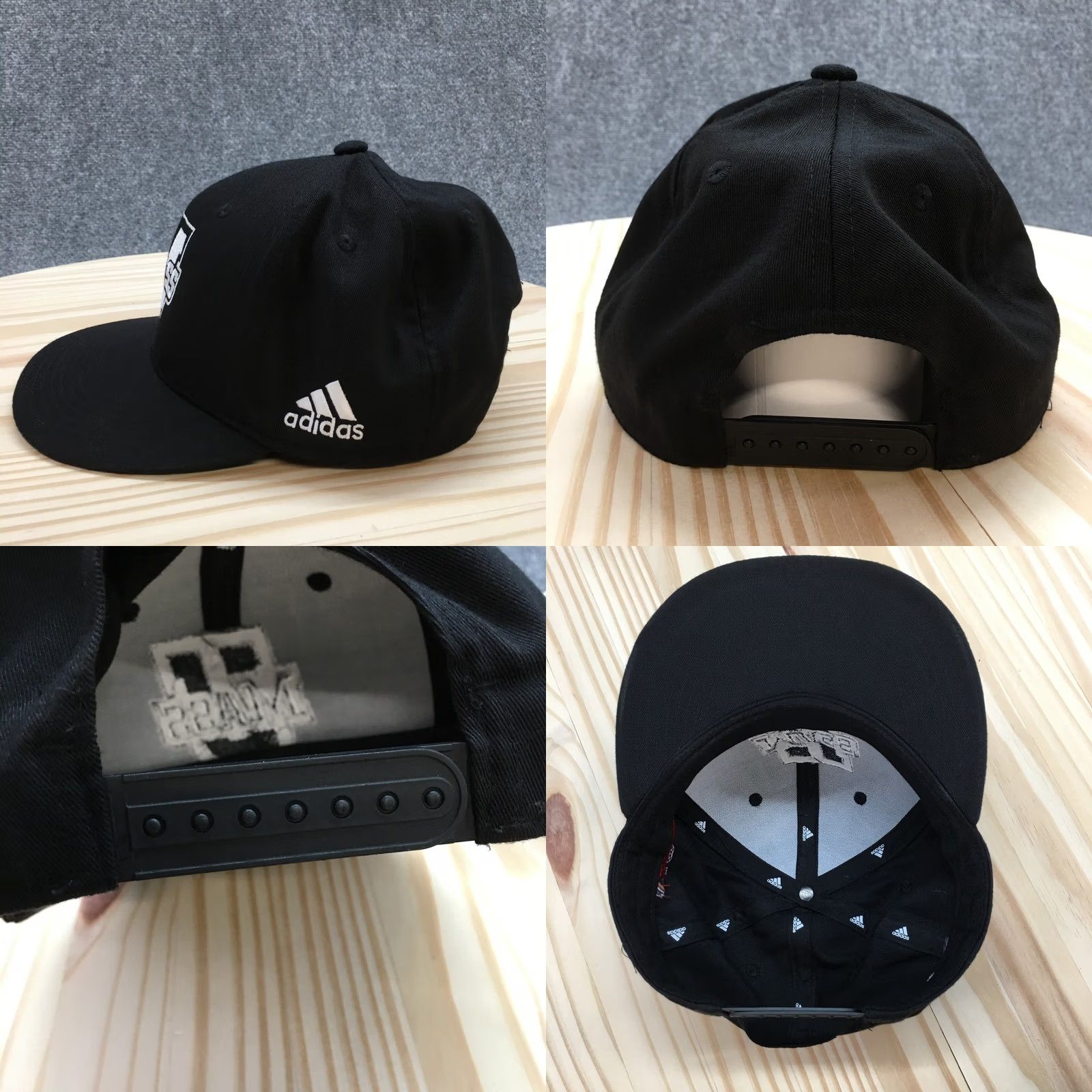 Adidas Adidas U Mass Baseball Hat Mens Black OS Adjustable Curved Brim Embroidered Logo Size ONE SIZE - 8 Thumbnail