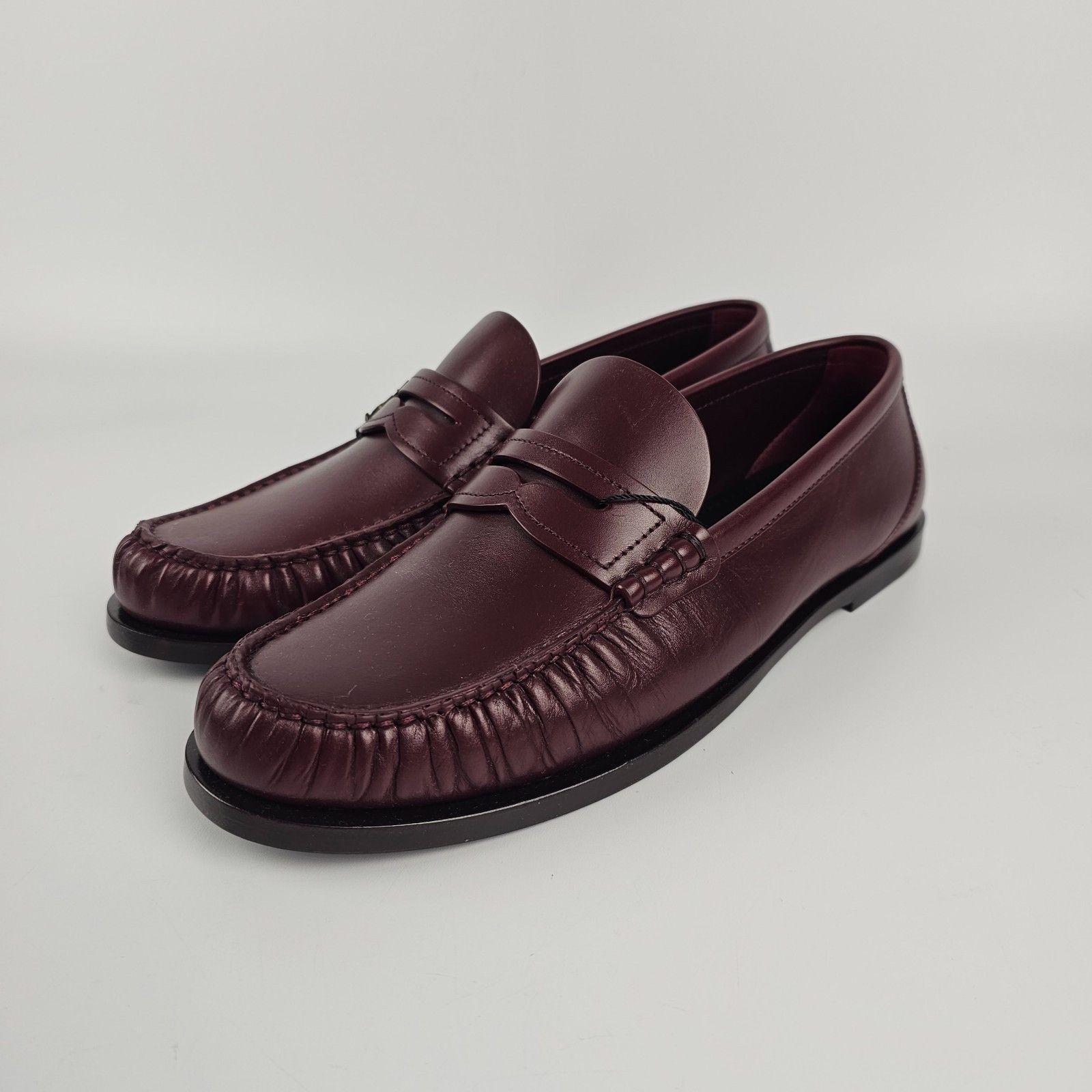 SAINT LAURENT Le Loafer Vendome Red Smooth Leather Loafers N