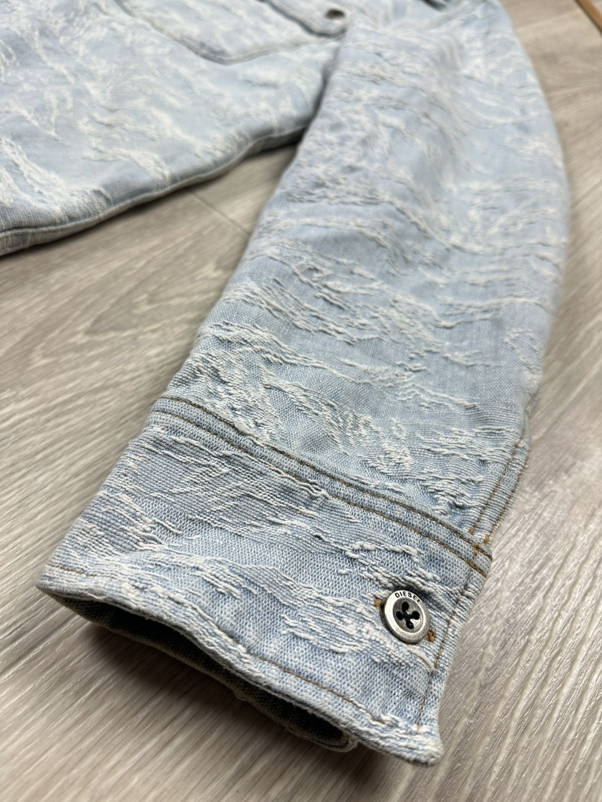Diesel Diesel Wave Dirty Design Denim Jacket Size S Size US S / EU 44-46 / 1 - 9 Thumbnail