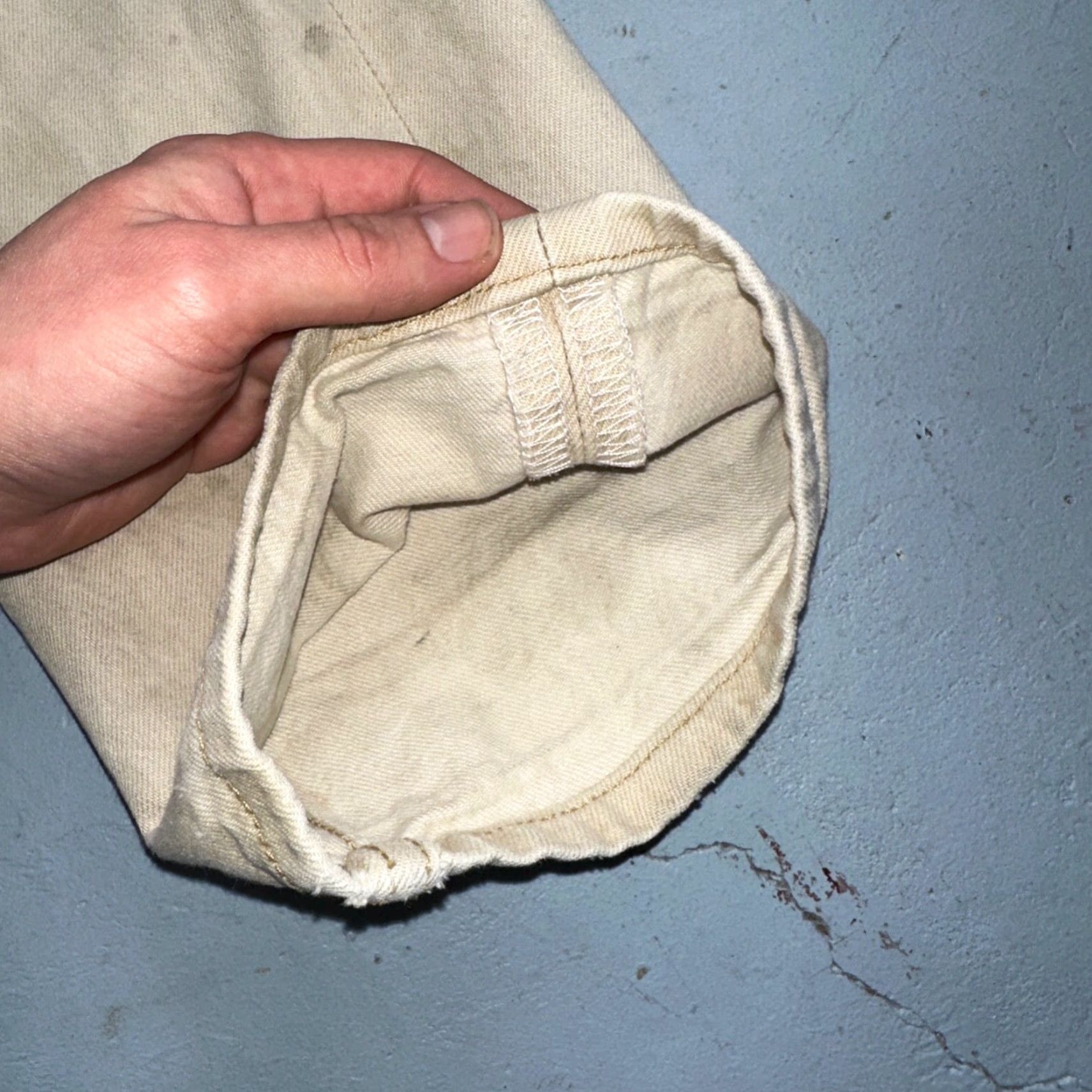Levi's VINTAGE Levi's 501 Jeans Straight Denim 32x32 Regular Mens Beige Cotton Dark Wash 90s USA Mid Rise Jeans 32in Inseam | Levi's 501 Series Size US 32 / EU 48 - 4 Thumbnail