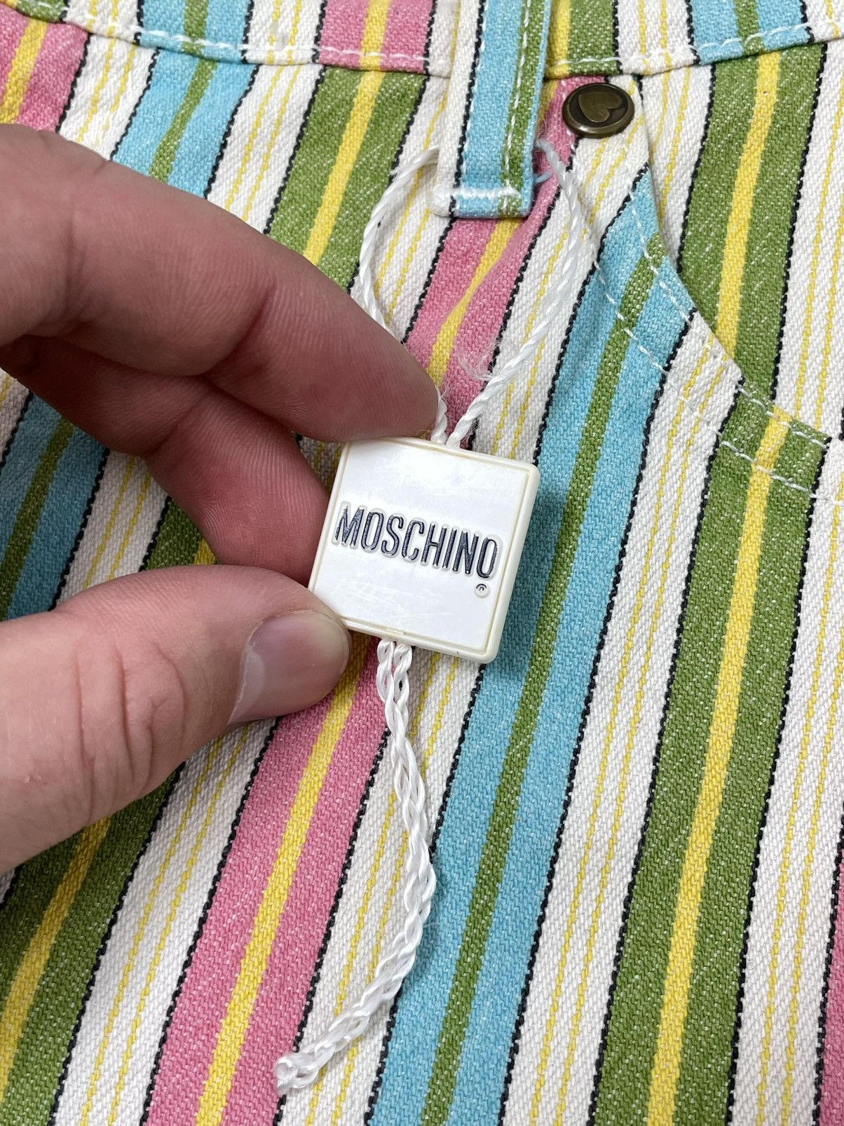 Moschino Moschino Jeans Vintage Striped Carnival Pants Size 31" - 15 Thumbnail