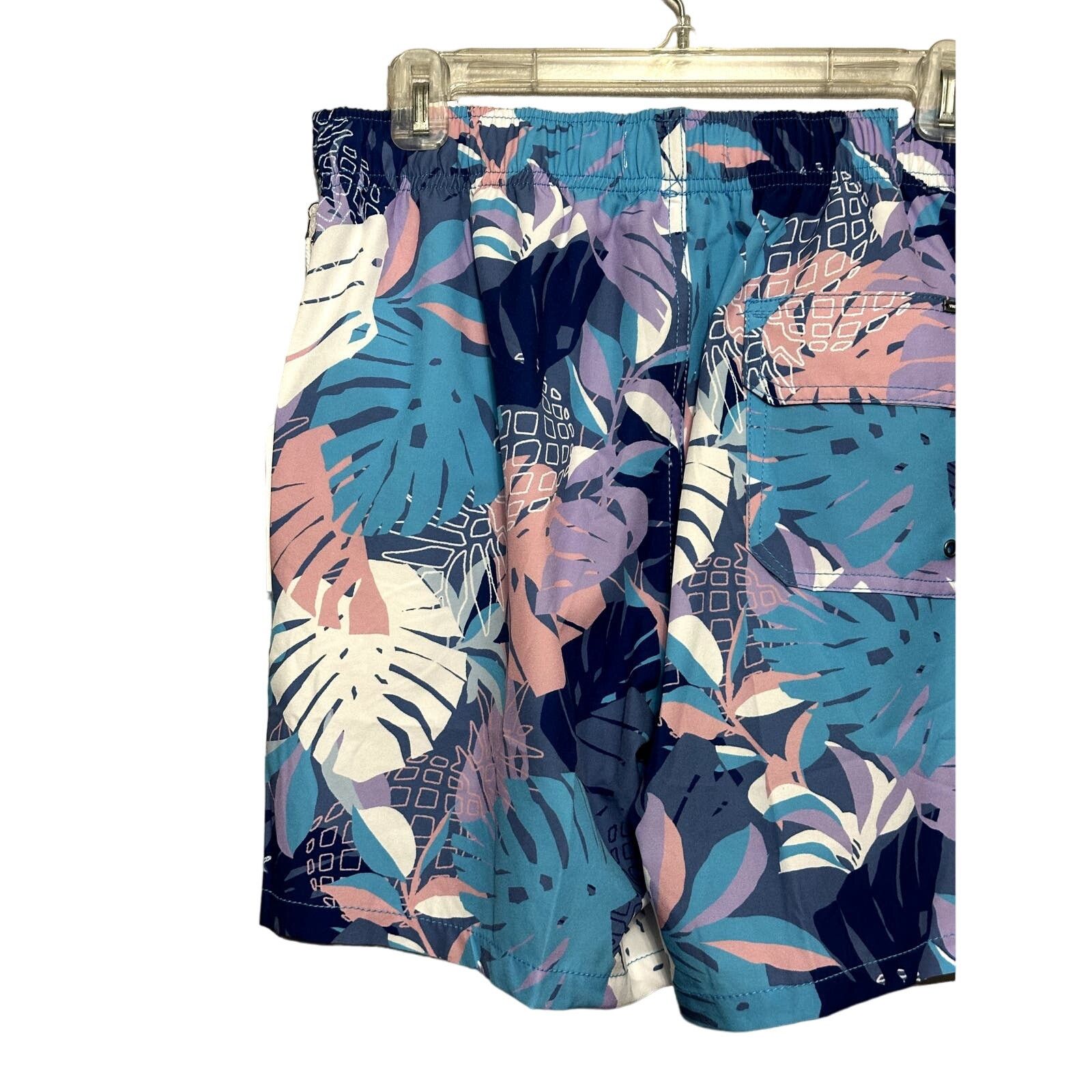 Other Vintage Swim Trunks Quick Dry Tropical Leaf Print XL NWT Size US 32 / EU 48 - 5 Thumbnail