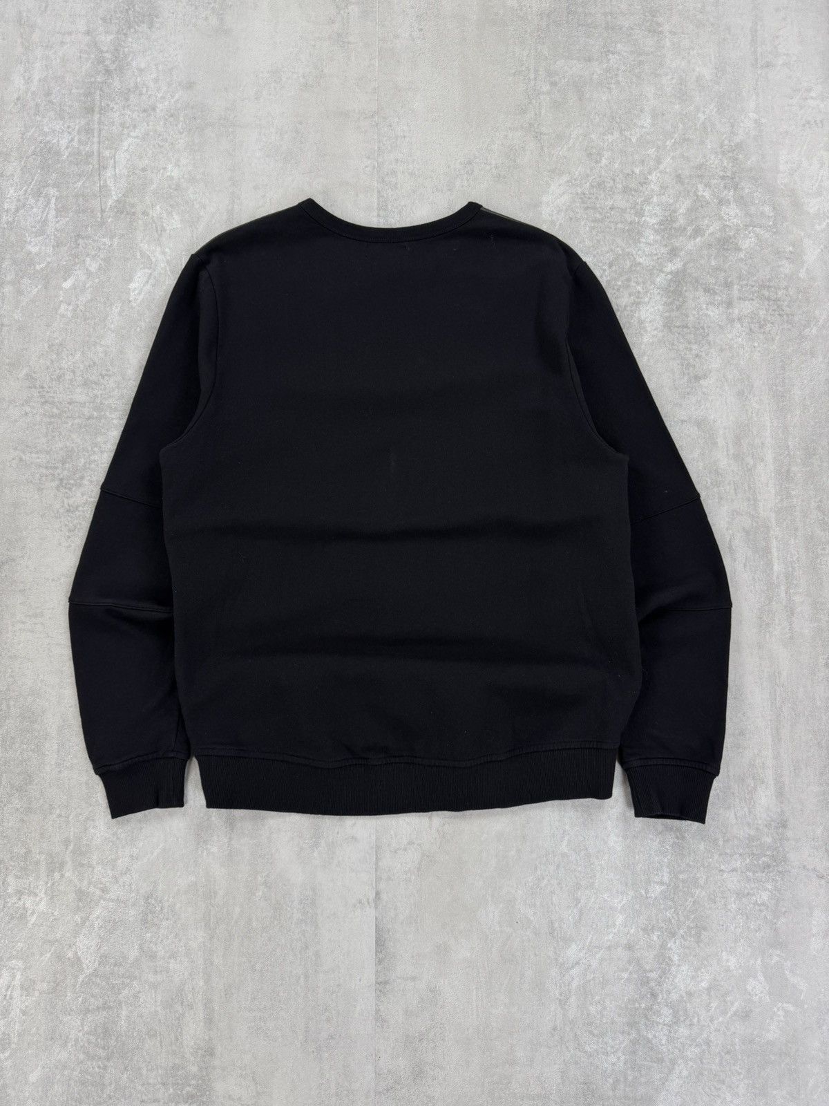River Island River Island Mens black faux leather sweatshirt long sleeve Size US L / EU 52-54 / 3 - 4 Thumbnail