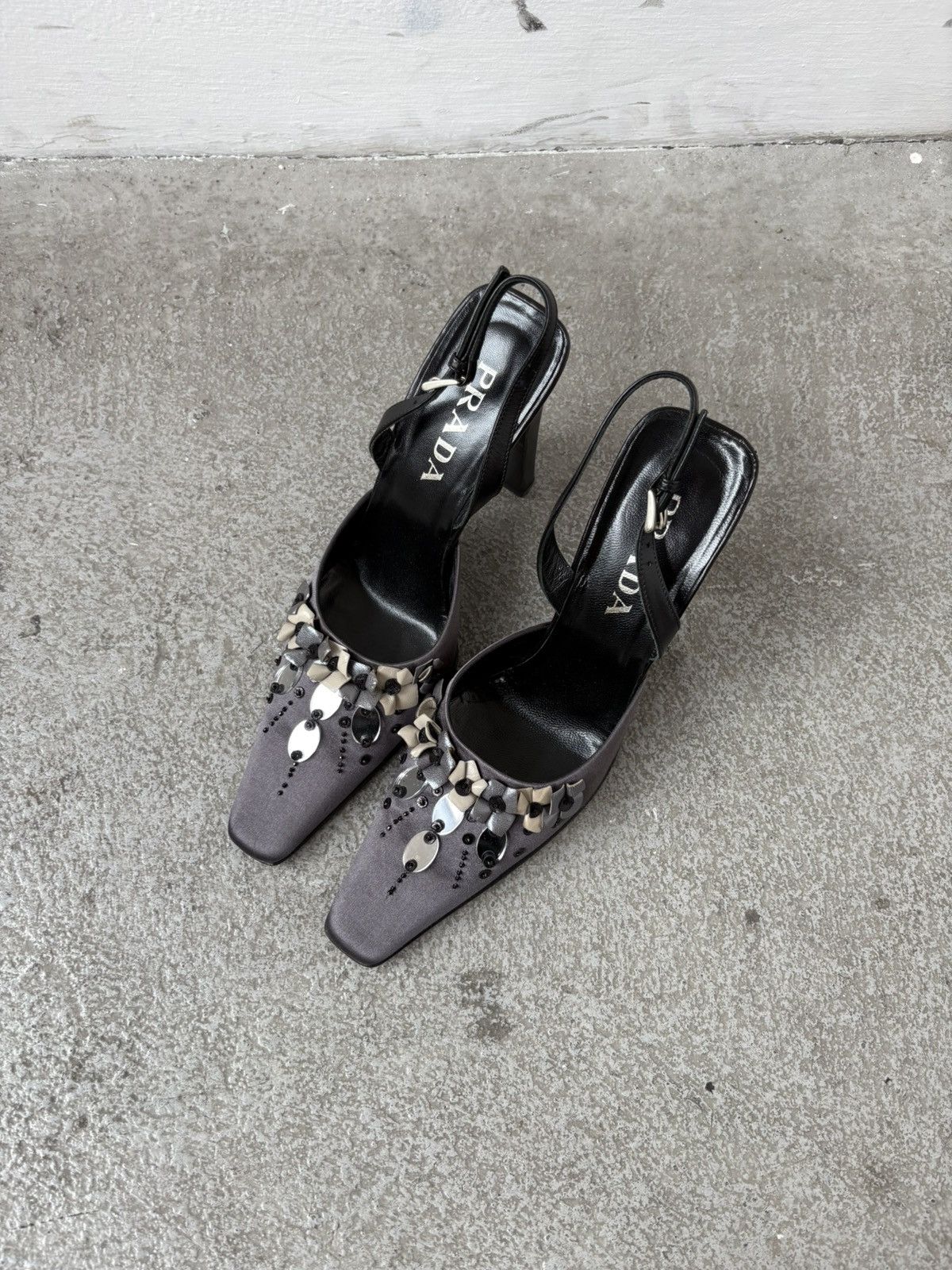 Prada Prada FW99 satin floral heels Size US 8.5 / IT 38.5 - 6 Thumbnail