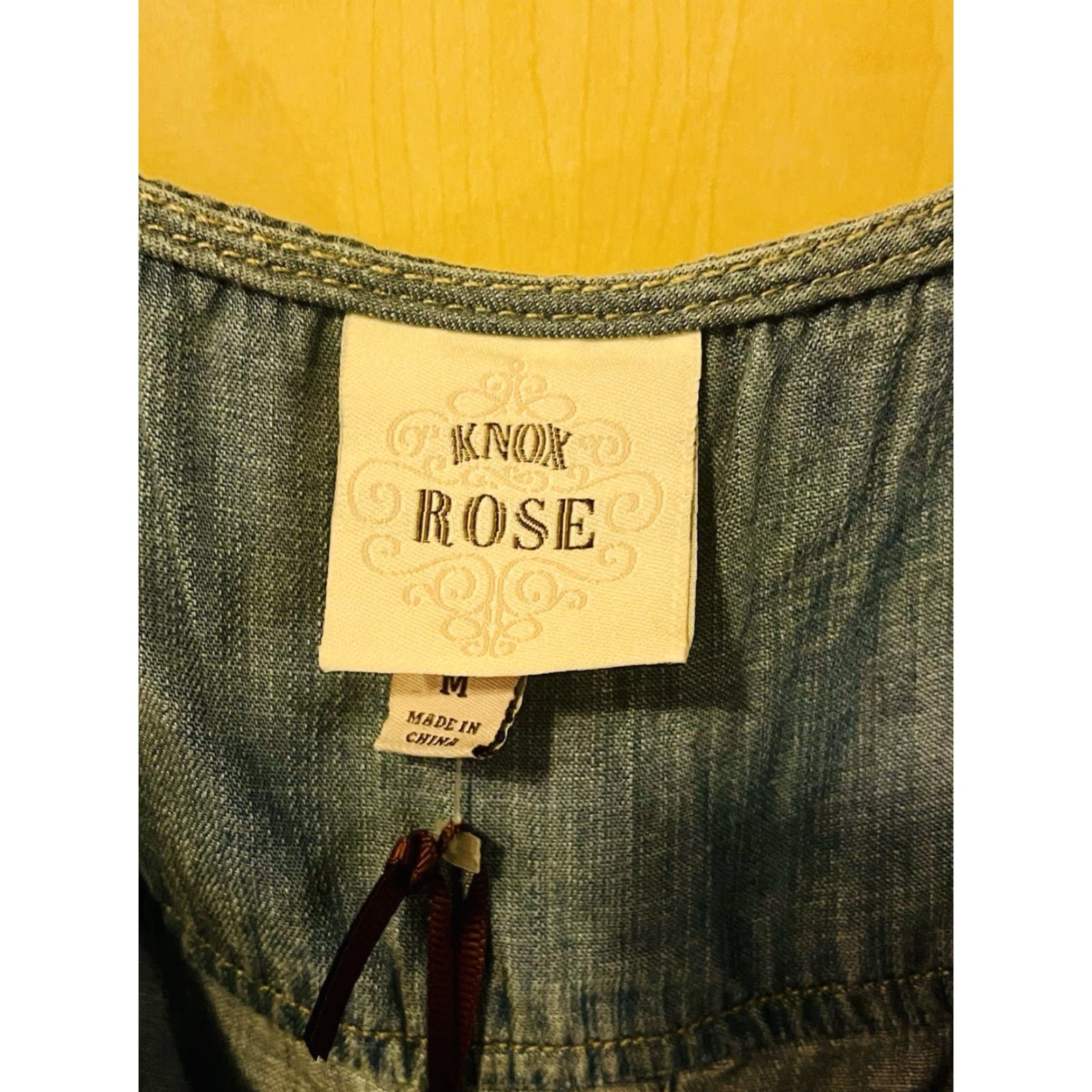 Knox Rose Romper Jumper Sz Medium NWT Jean Look Jumpsuit