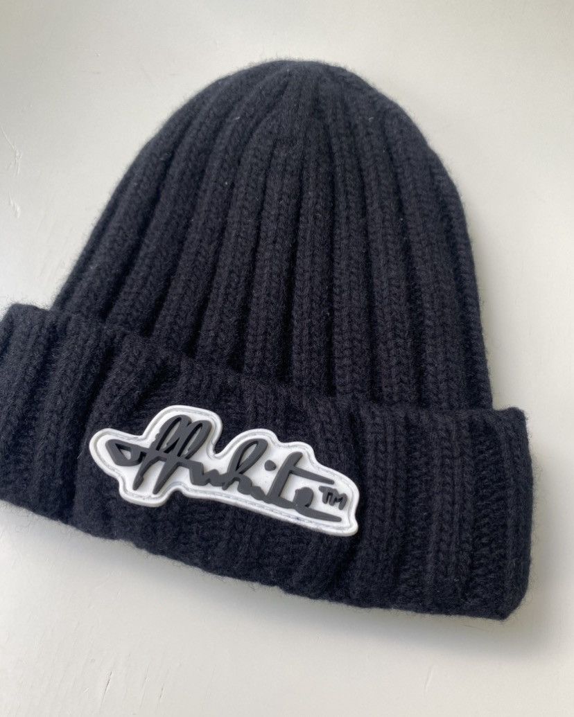 Off-White Off-White chunky logo beanie hat military black Size ONE SIZE - 2 Thumbnail