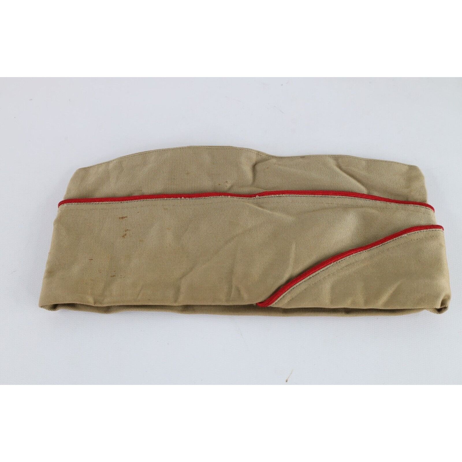 Vintage Vintage 50s 1952 Korean War Khaki M-1950 Garrison Cap Hat Size ONE SIZE - 6 Thumbnail