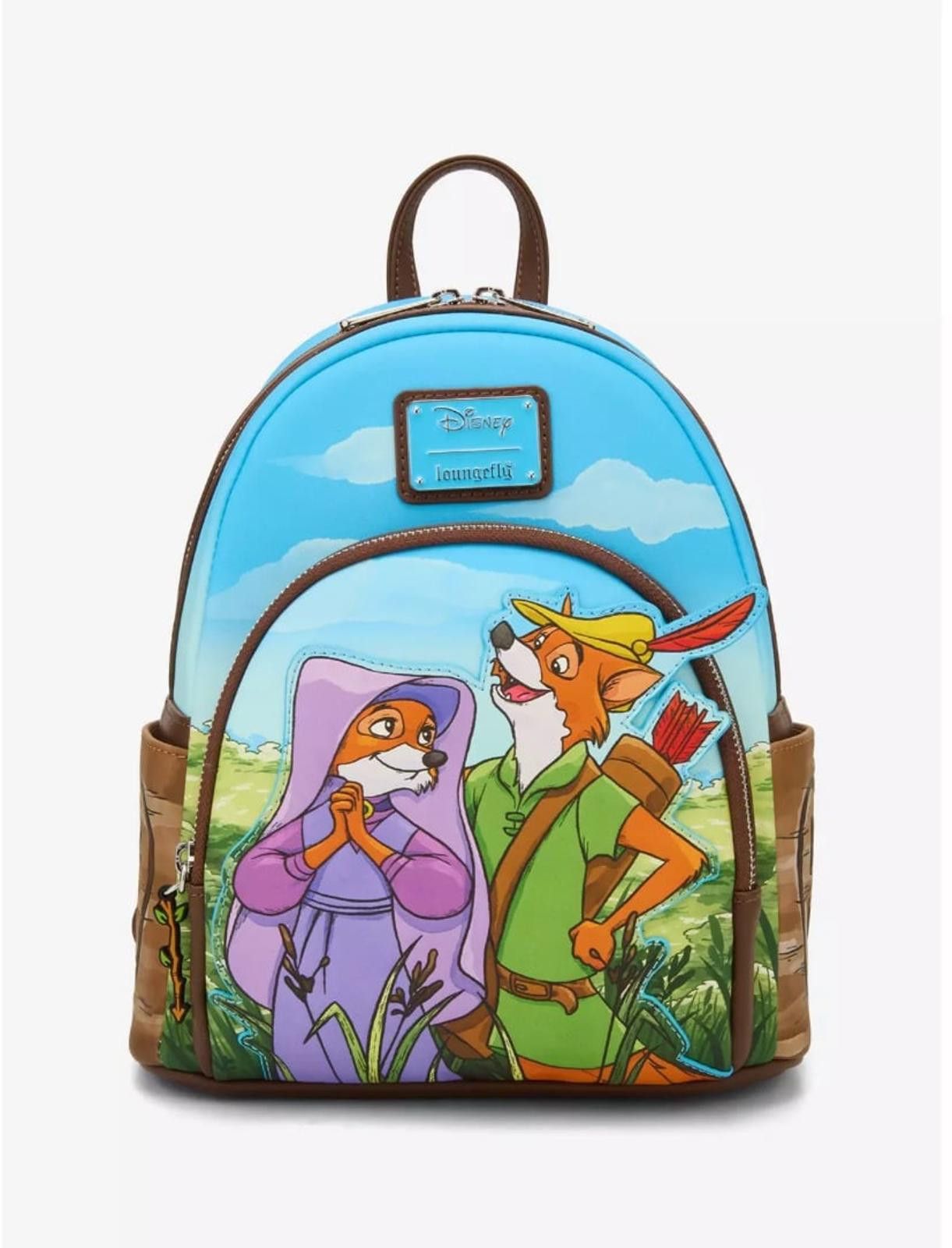 Loungefly Disney Robin Hood & Maid Marian Sky Mini Backpack
