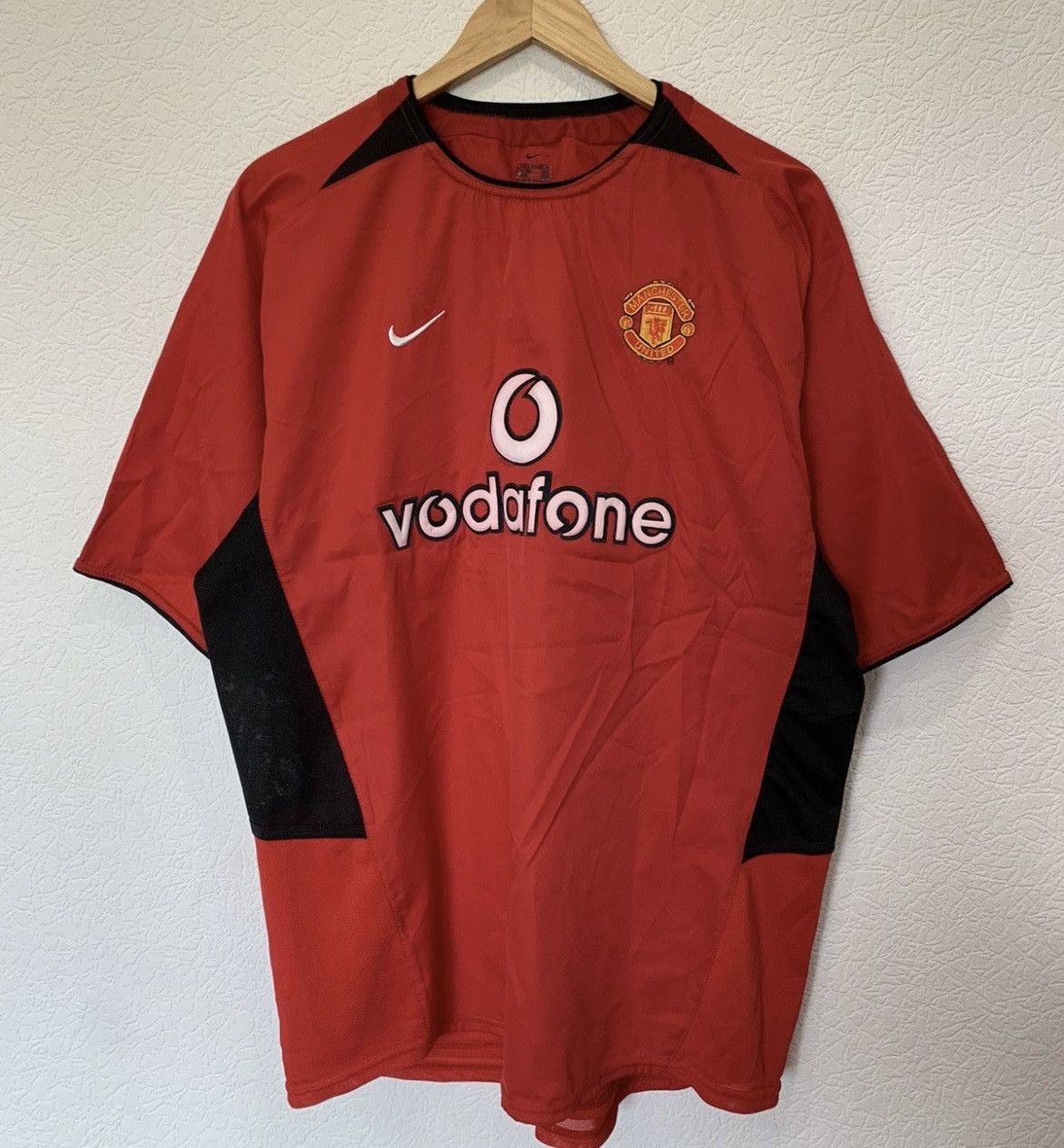 Nike MANCHESTER UNITED NIKE 2003/2004 HOME KIT SOCCER JERSEY Size US L / EU 52-54 / 3 - 1 Thumbnail