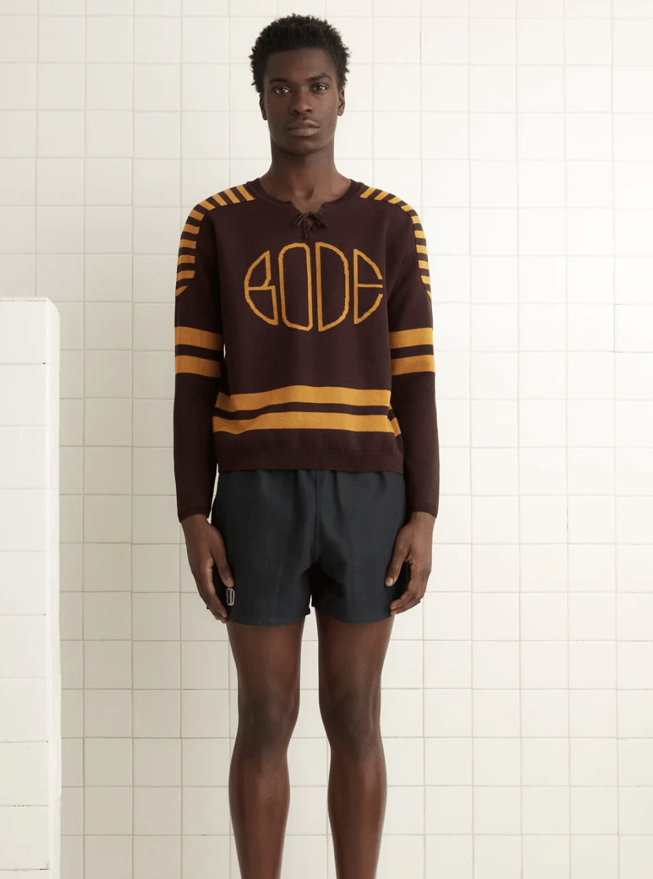 Bode Bode Rec. Brown Hockey Sweater Size US S / EU 44-46 / 1 - 8 Thumbnail