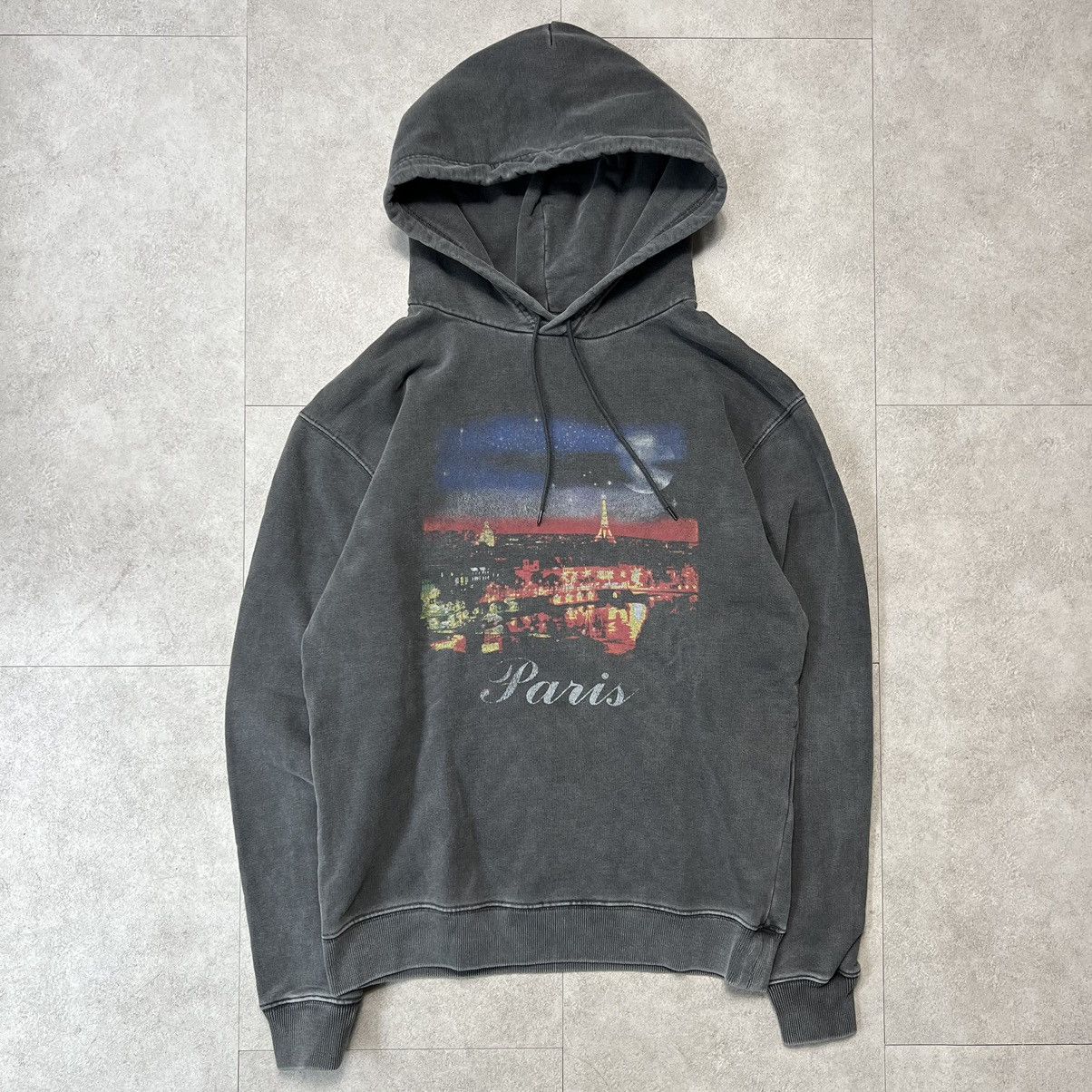 Balenciaga AW17 Balenciaga Paris Tourist Souvenir Hoodie Grey