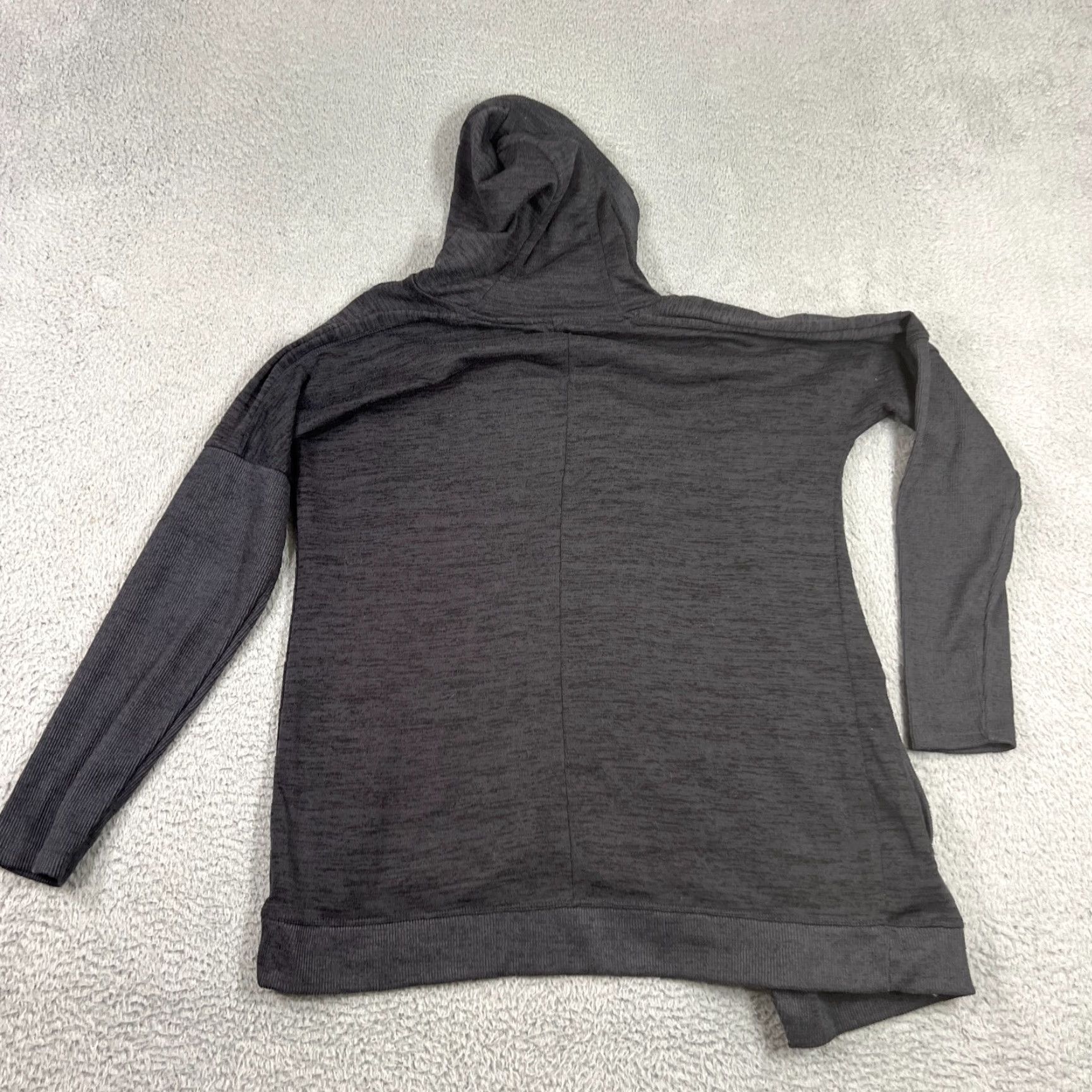 Athleta Athleta Cardigan Sweater M Blissful Wrap Hooded Open Gray Size M / US 6-8 / IT 42-44 - 7 Thumbnail