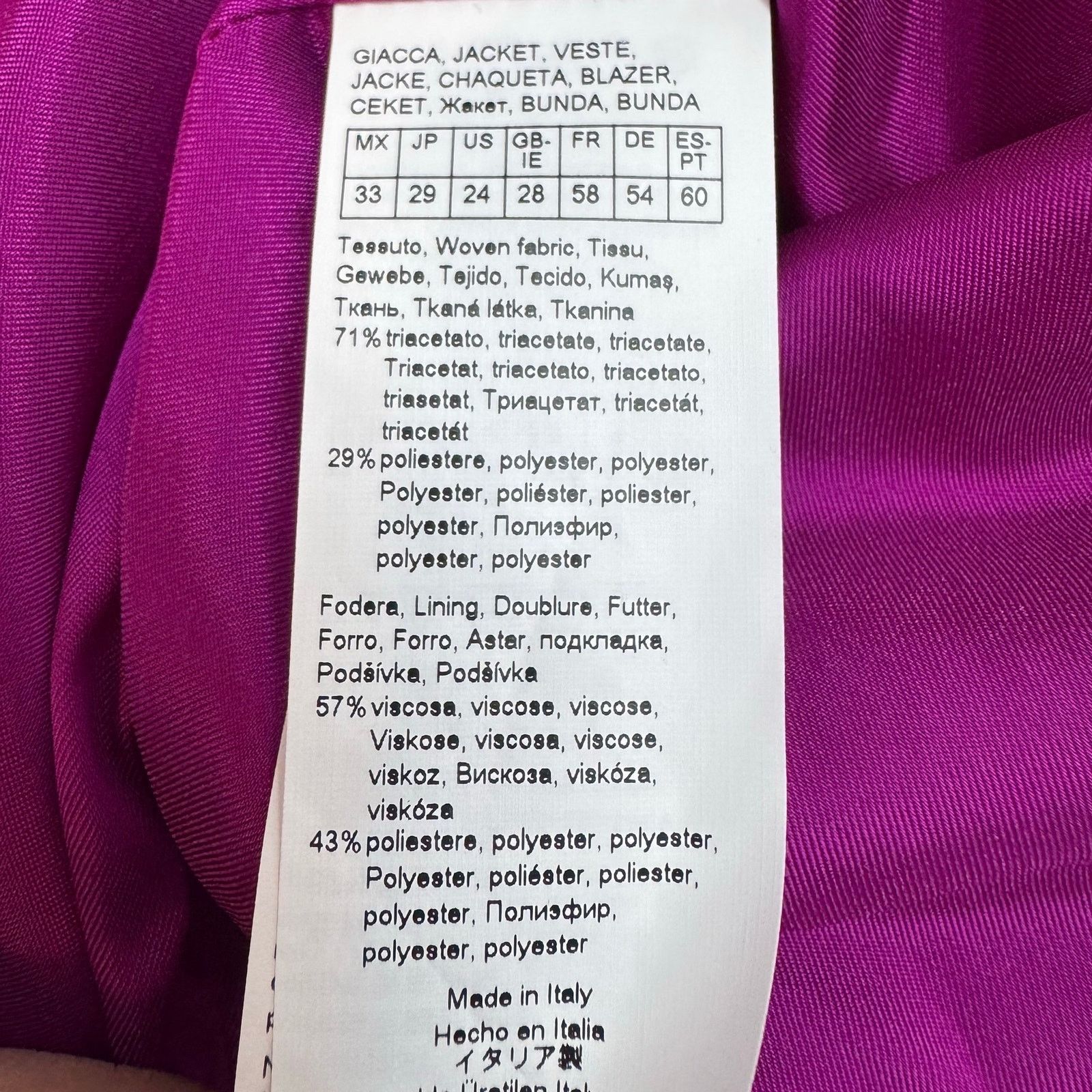 Marina Rinaldi Marina Rinaldi Pink Magenta Boxy Blazer Jacket US 24 Career Size 4XL / US 24-26 - 8 Thumbnail