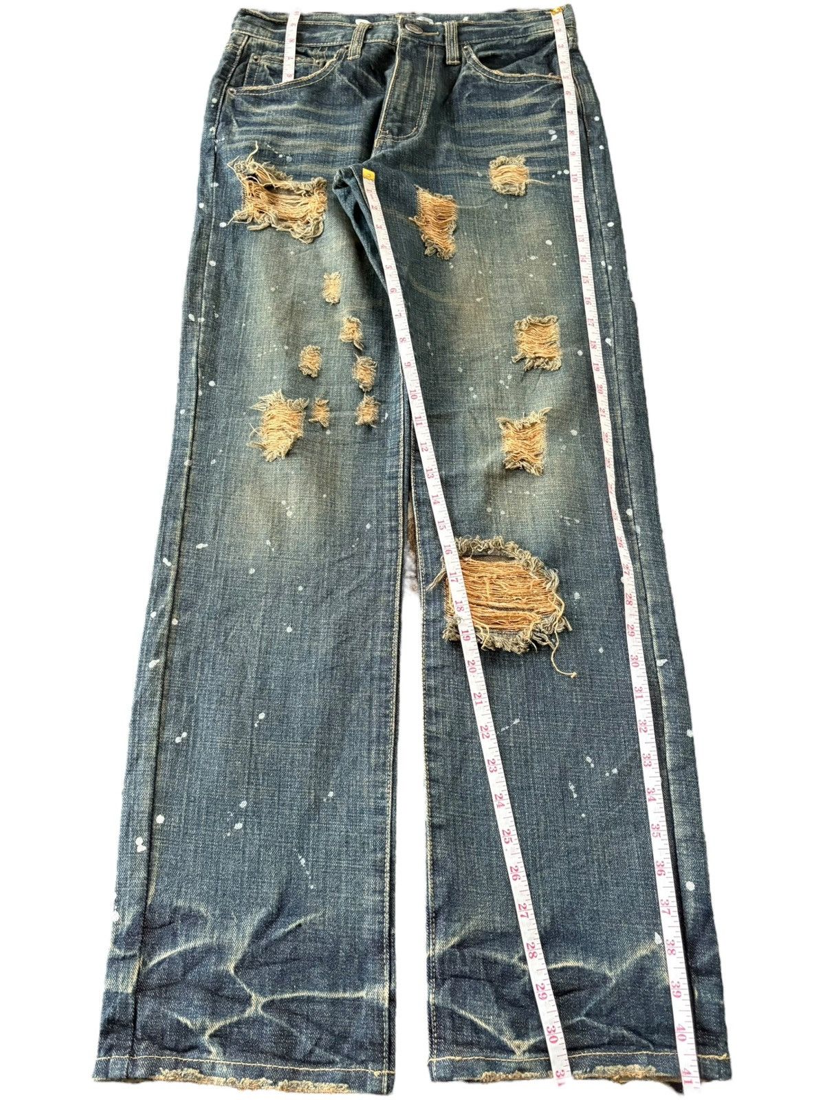 Dolce & Gabbana Vintage Japanese Brand Rusty Wash Distress Loose Jeans Size US 30 / EU 46 - 7 Thumbnail