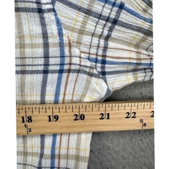 Eddie Bauer Eddie Bauer Shirt Mens Large Multi Madras Plaid Classic Fit Button Up Logo Blue Long Sleeve Pocket Mens Size US L / EU 52-54 / 3 - 7 Thumbnail