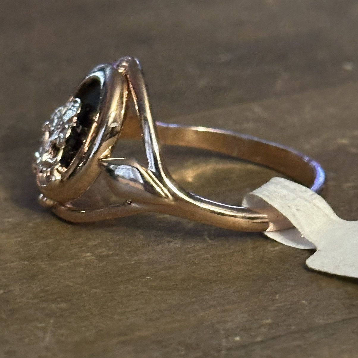 Vintage Vintage rose gold flower ring Size ONE SIZE - 7 Thumbnail