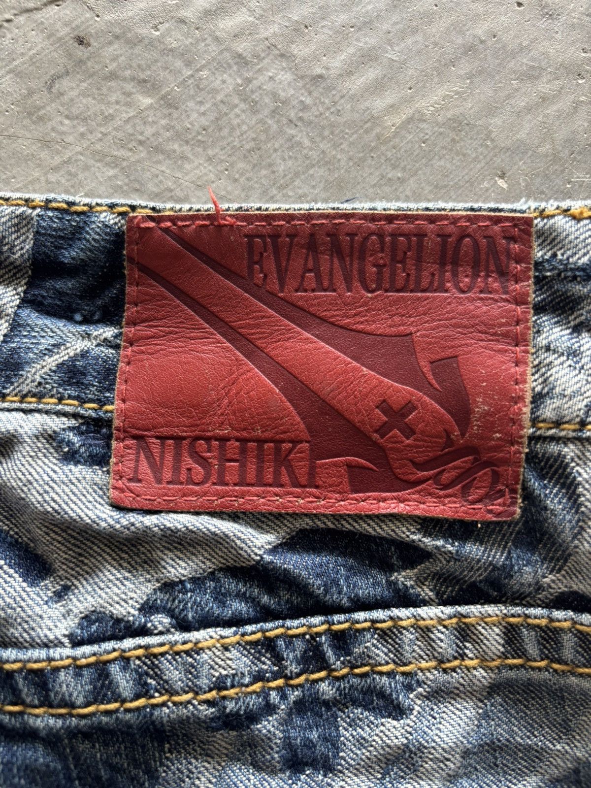 Japanese Brand SUPER RARE EVANGELION X NISHIKI JEANS ALL OVER EMBROIDERY Size US 32 / EU 48 - 18 Thumbnail