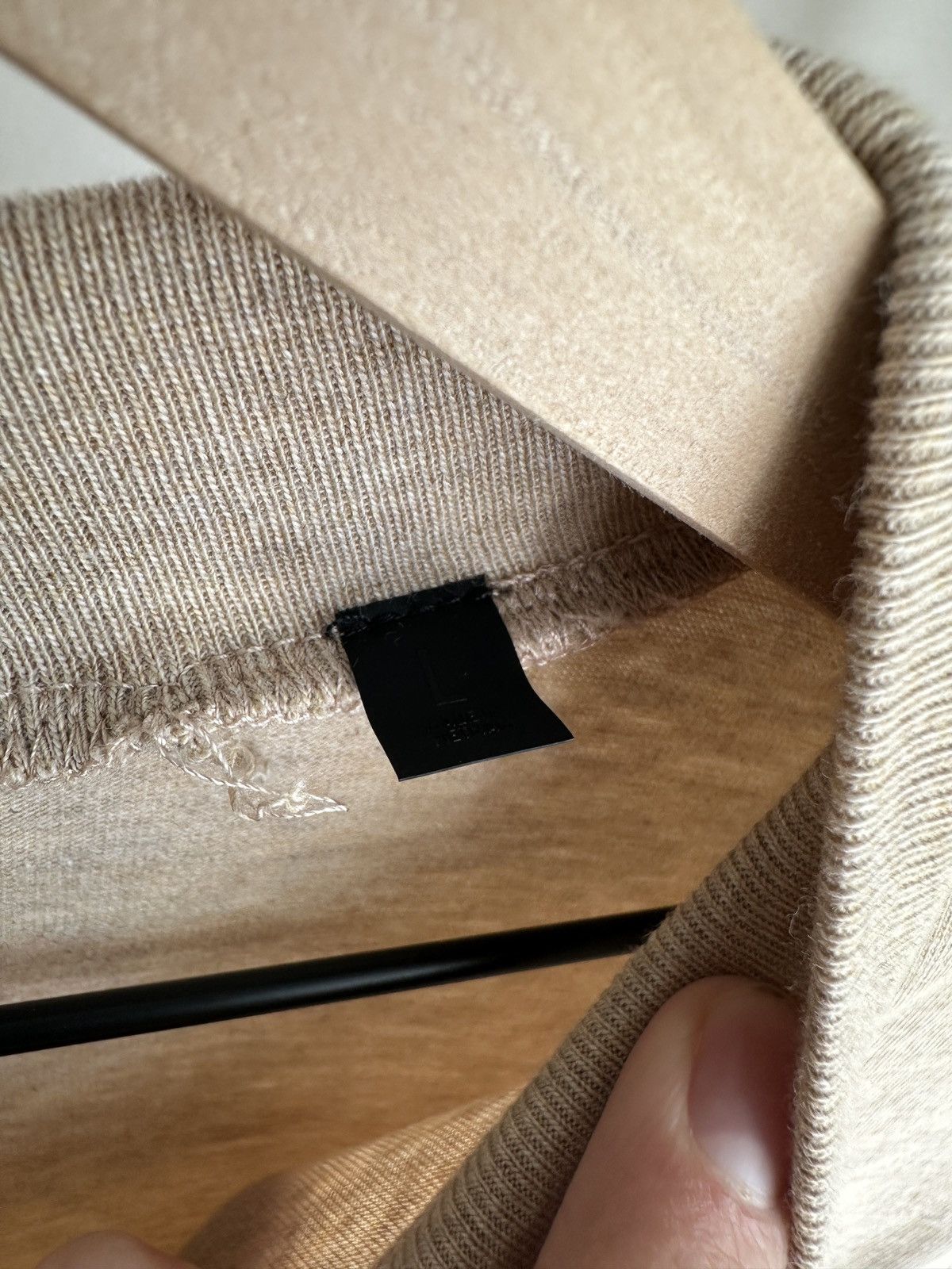 Essentials Essentials Fear of God Long Sleeve Shirt Gold Heather Beige Size US L / EU 52-54 / 3 - 6 Thumbnail
