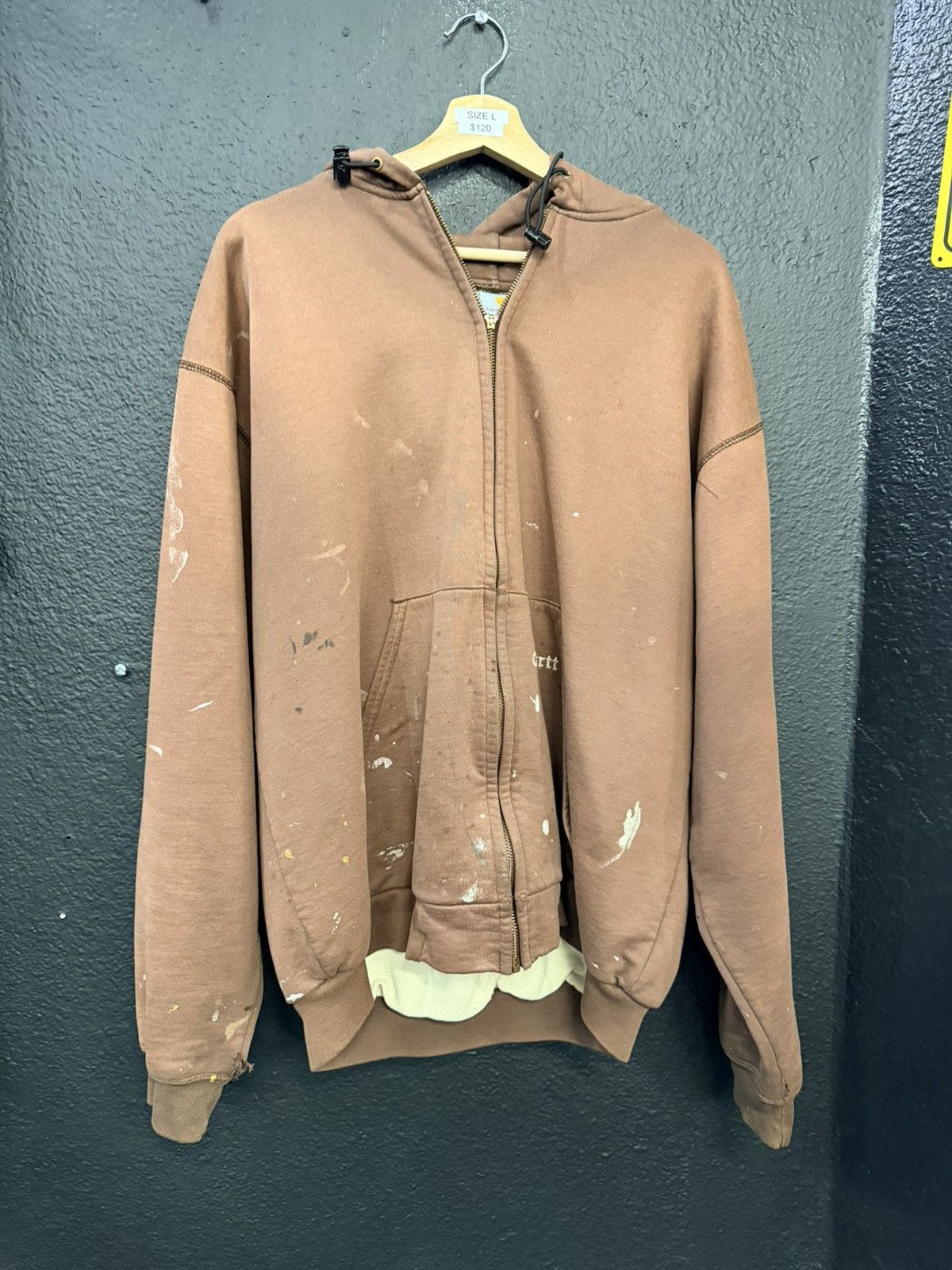 Carhartt Carhartt thermal lined faded and distressed hoodie Size US L / EU 52-54 / 3 - 1 Thumbnail