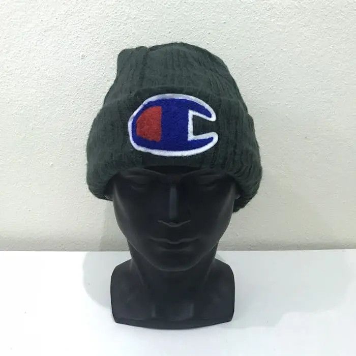 Champion × Vintage Champion Big Logo Beanie Hat Size ONE SIZE - 2 Thumbnail