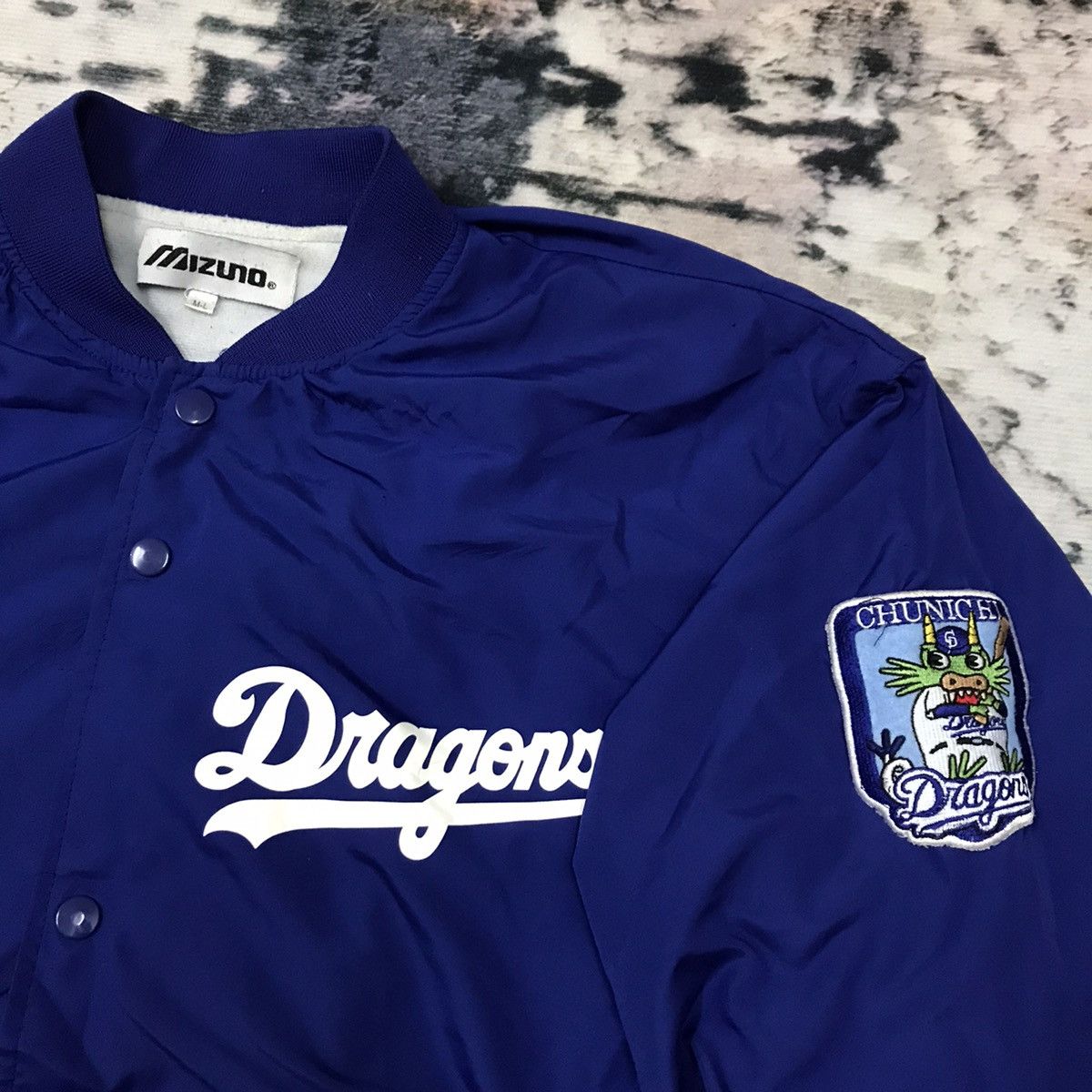 MLB × Mizuno × Vintage Vintage 90s Mizuno X Dragon Baseball MLB Bomber Jacket Size US M / EU 48-50 / 2 - 2 Thumbnail