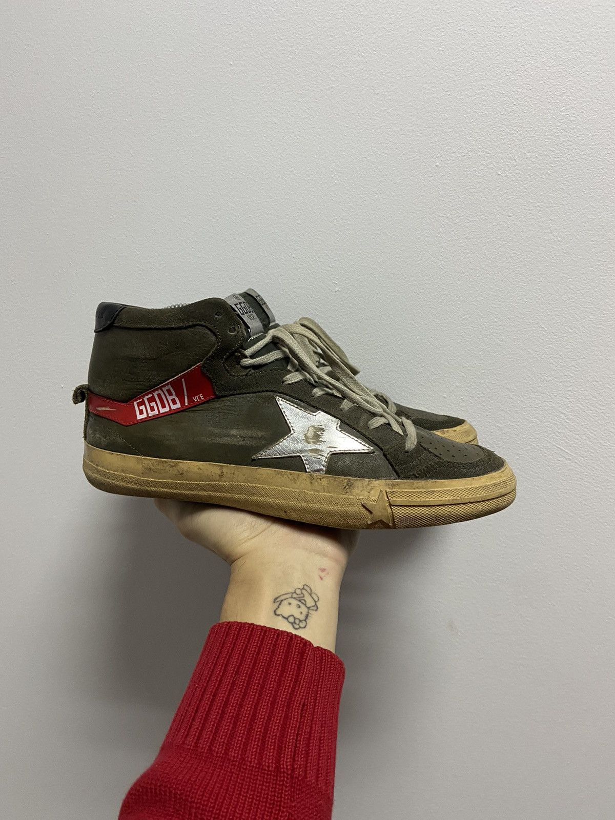 Golden Goose × Vintage Golden Goose 2.12 hi top Sneakers vintage Skate Star Size US 7.5 / EU 40-41 - 2 Thumbnail